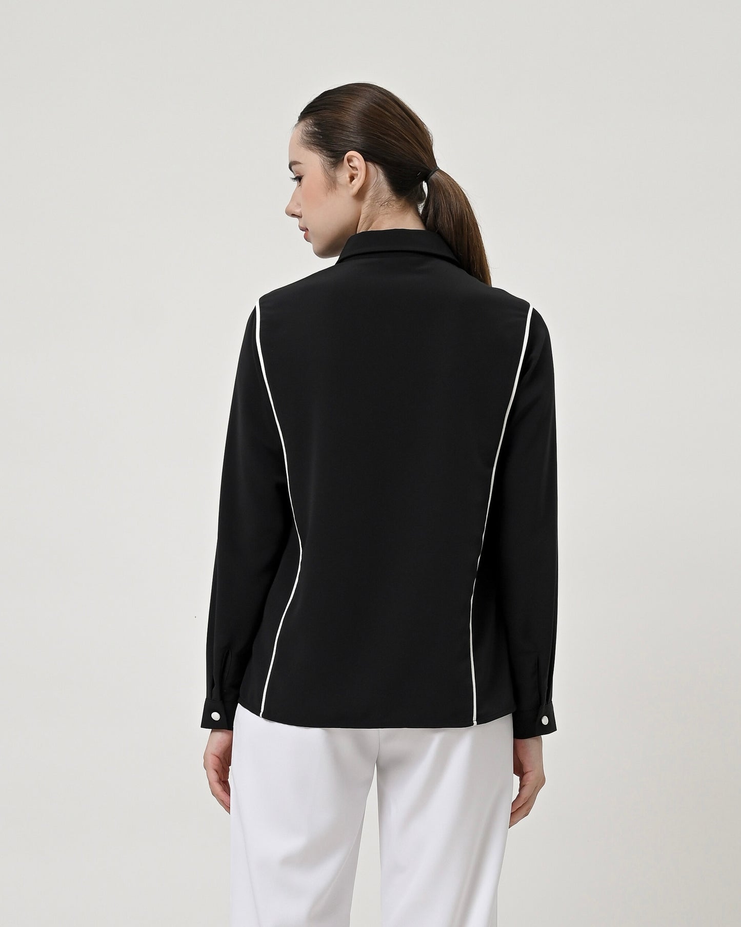 Tiffany Contrast Trim Blouse