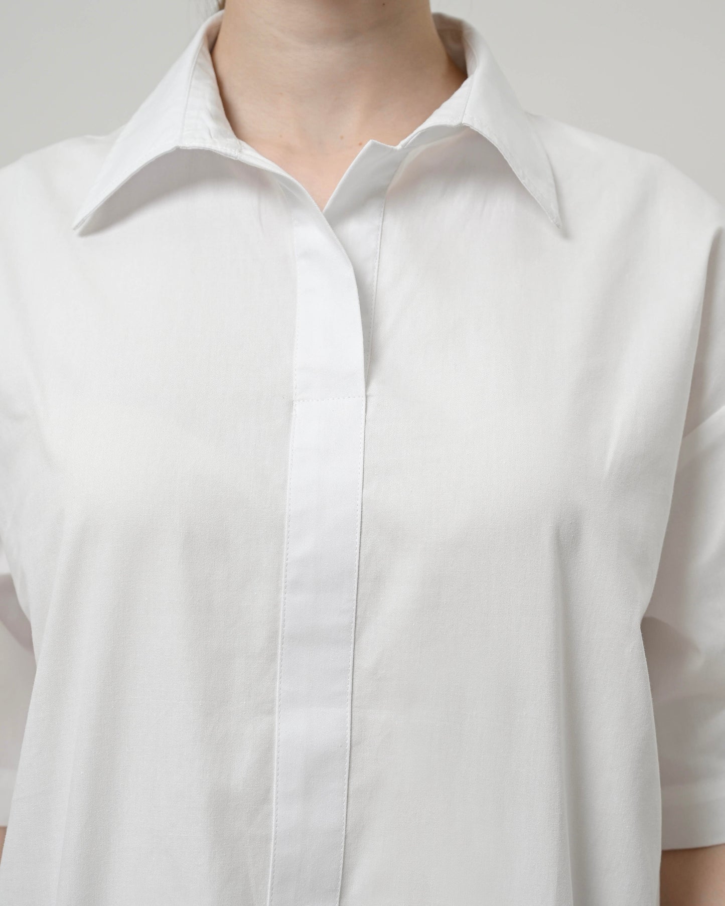 Thalia Wide Sleeves Shirt White