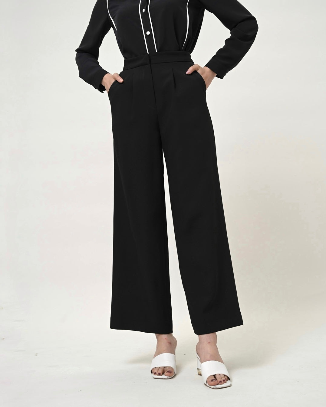 Ruby Culotte Trouser Black