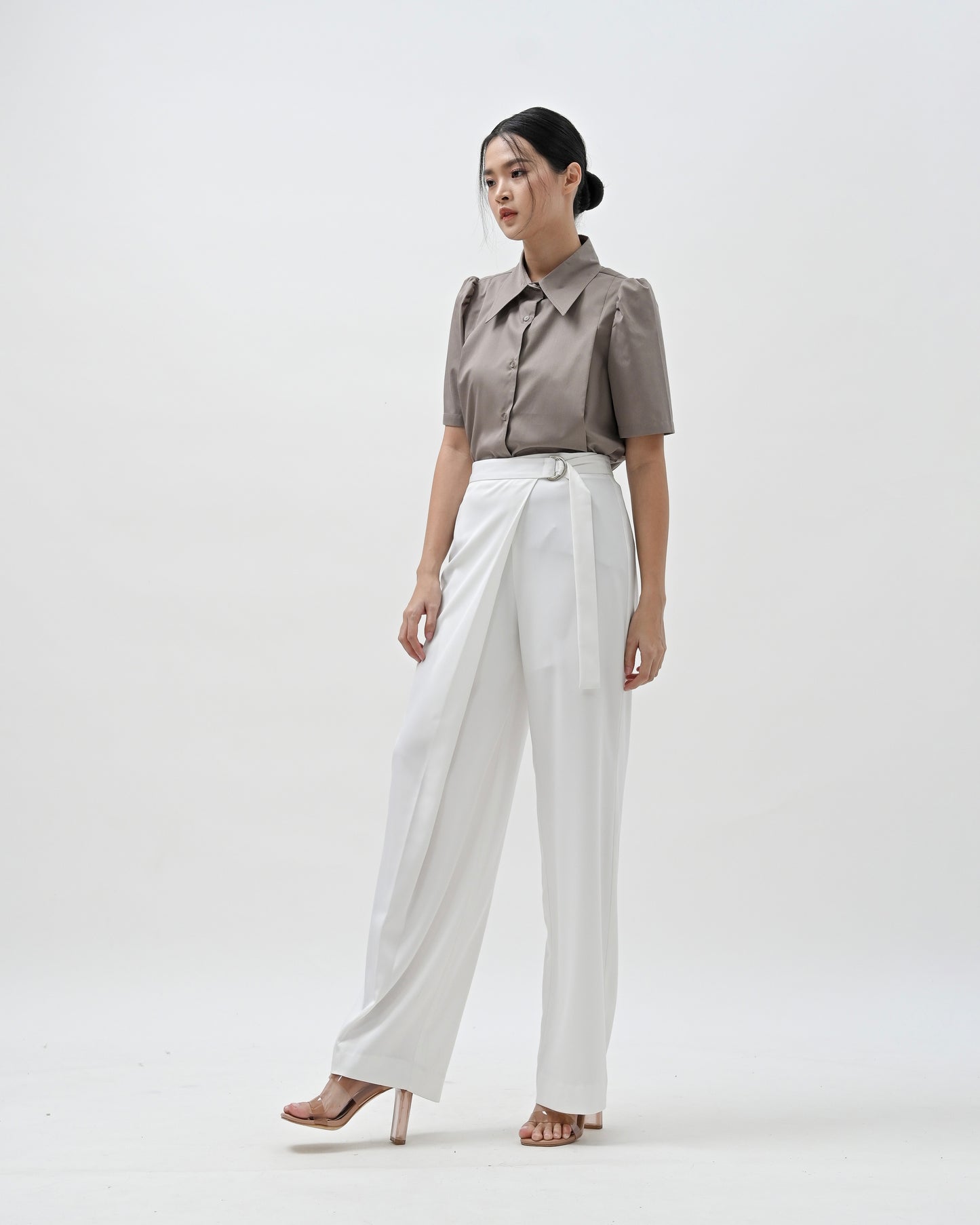 Samantha D-Ring Pleated Trouser