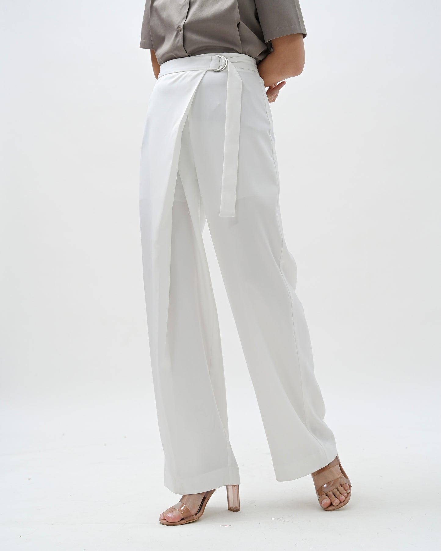 Samantha D-Ring Pleated Trouser