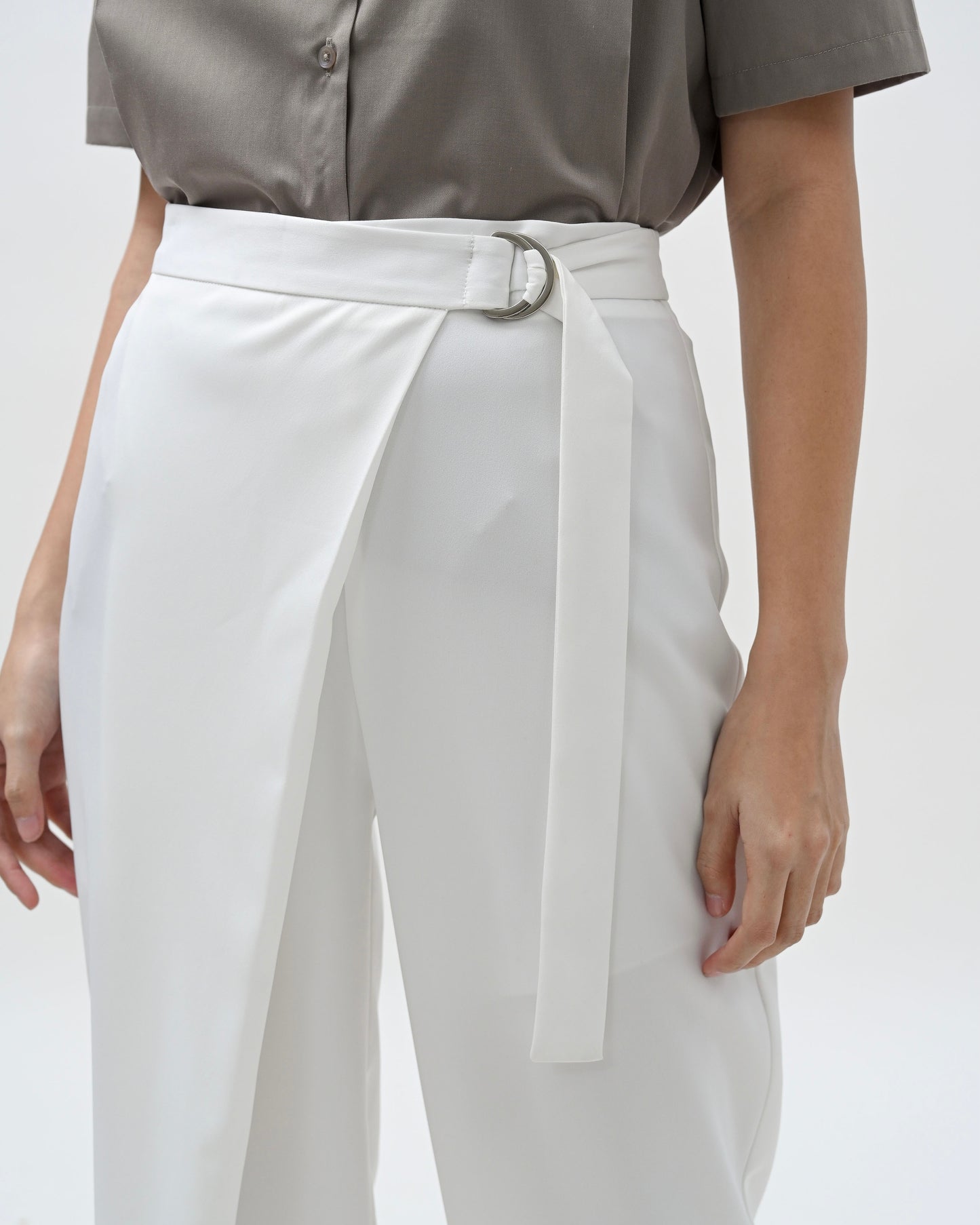 Samantha D-Ring Pleated Trouser