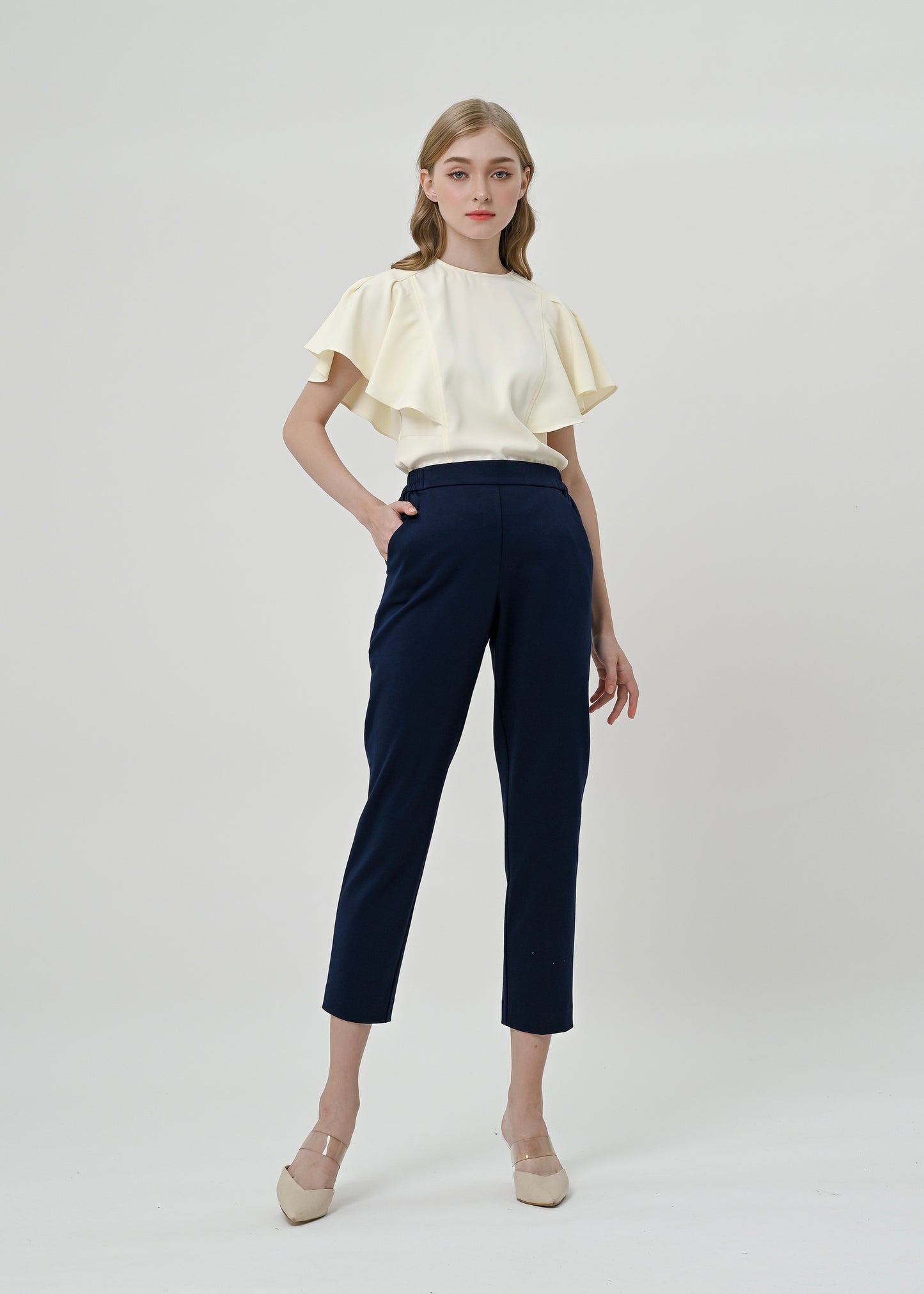 Paloma Comfort Trouser Navy