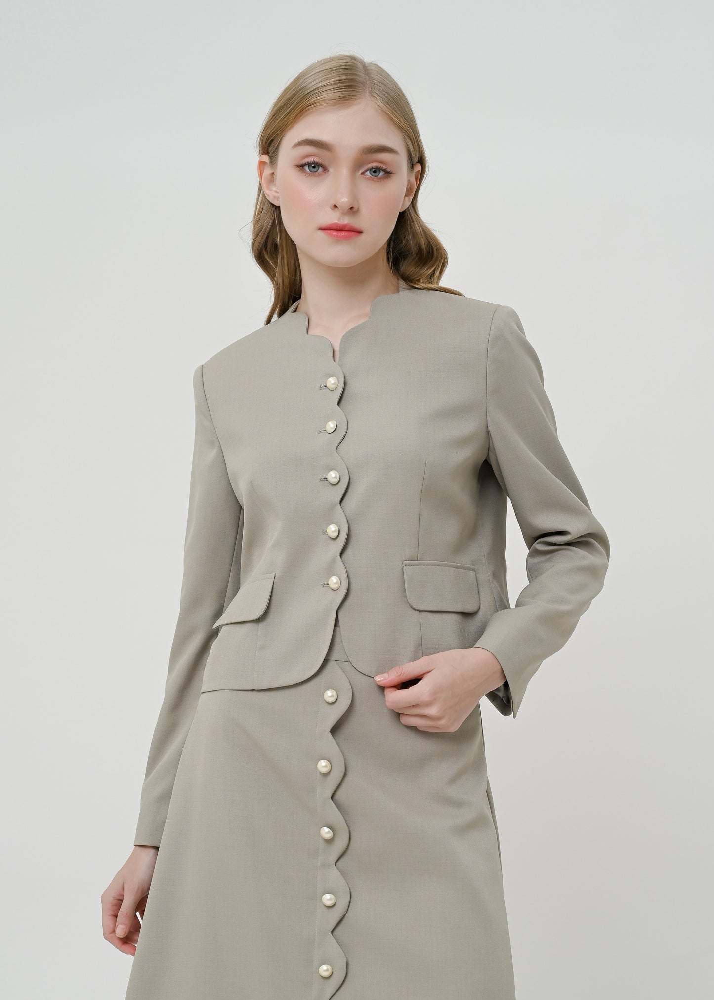 Princie Scalloped Blazer
