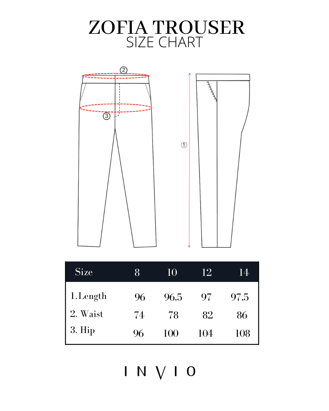 Zofia Half Belt Trouser