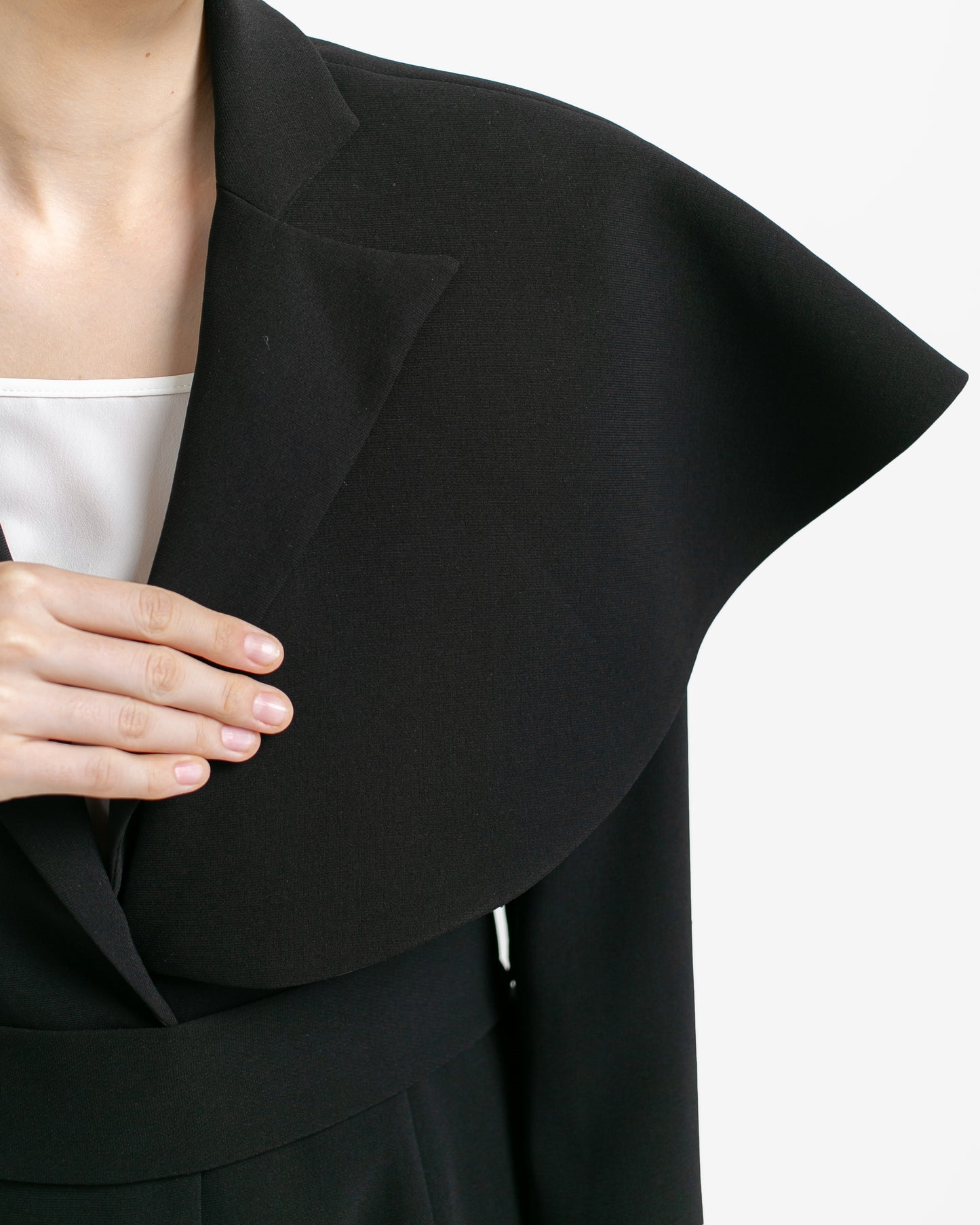 Kirsten Belted Cape Blazer