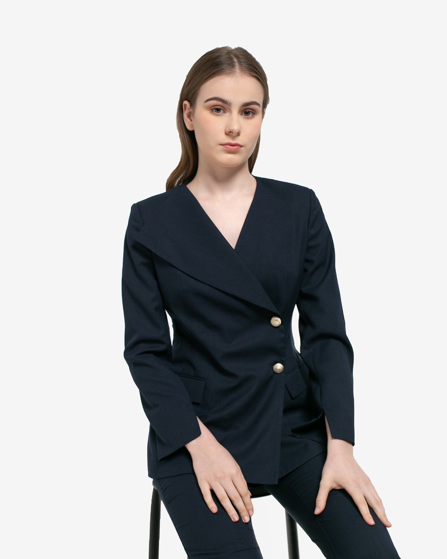 Raven Oversized Collar Blazer