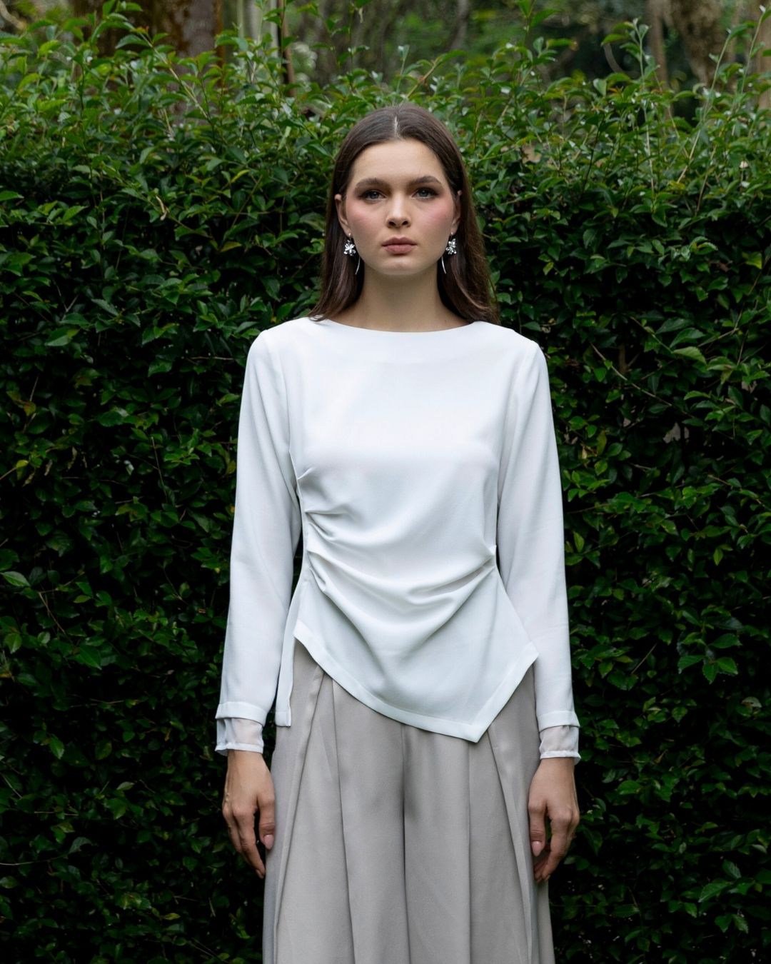 INVIO Tianne Pleat Flow Blouse | Atasan Wanita Luminescence