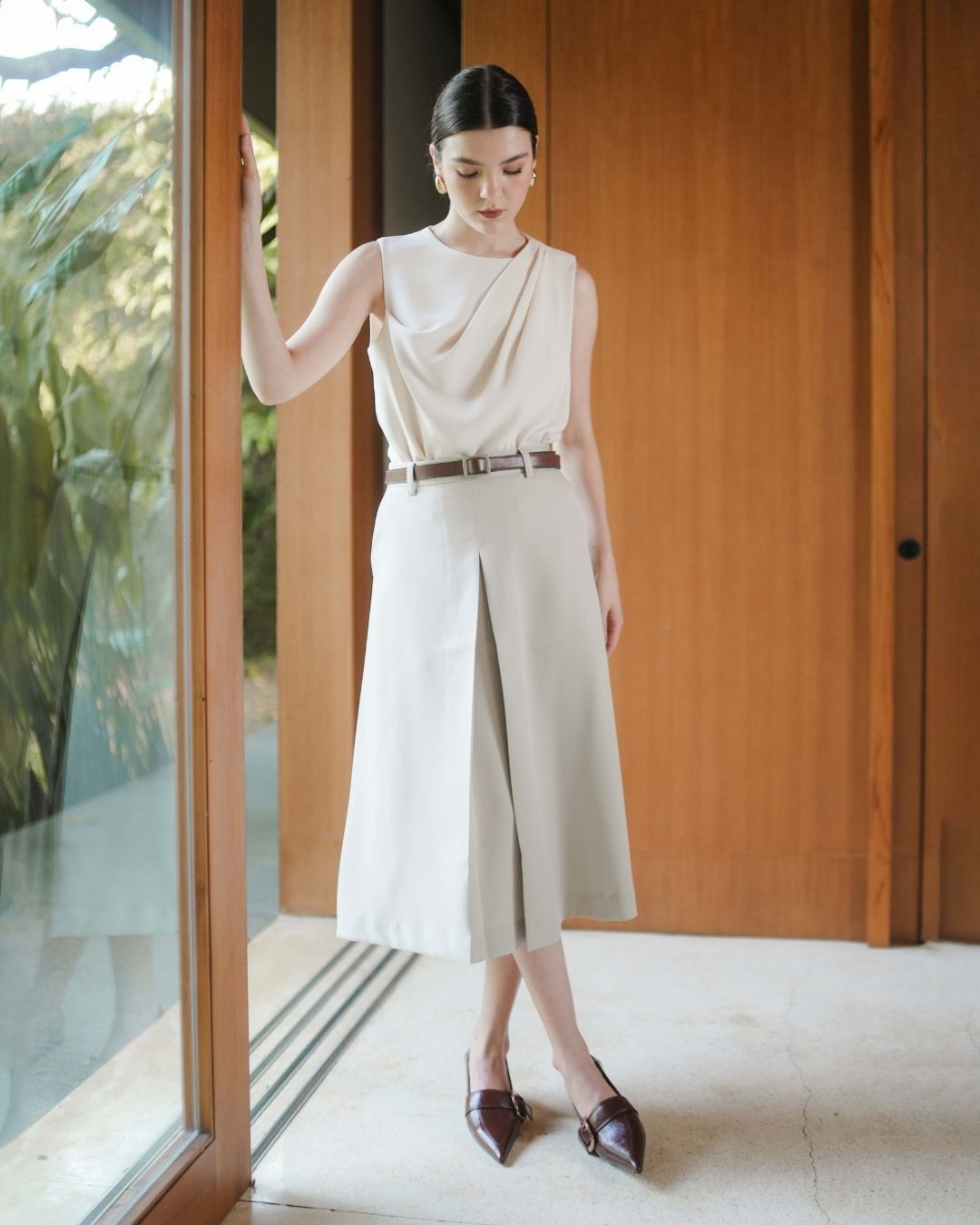 INVIO Bryssa Soft Drape Blouse | Atasan Wanita - Amber Collection
