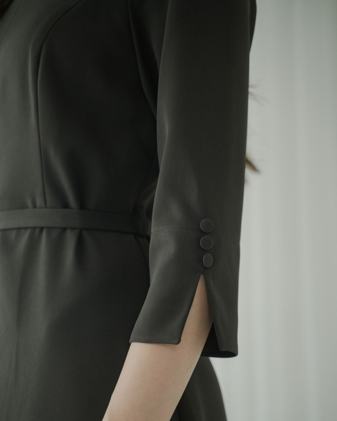 Cassiel Eyelet Belt Dress