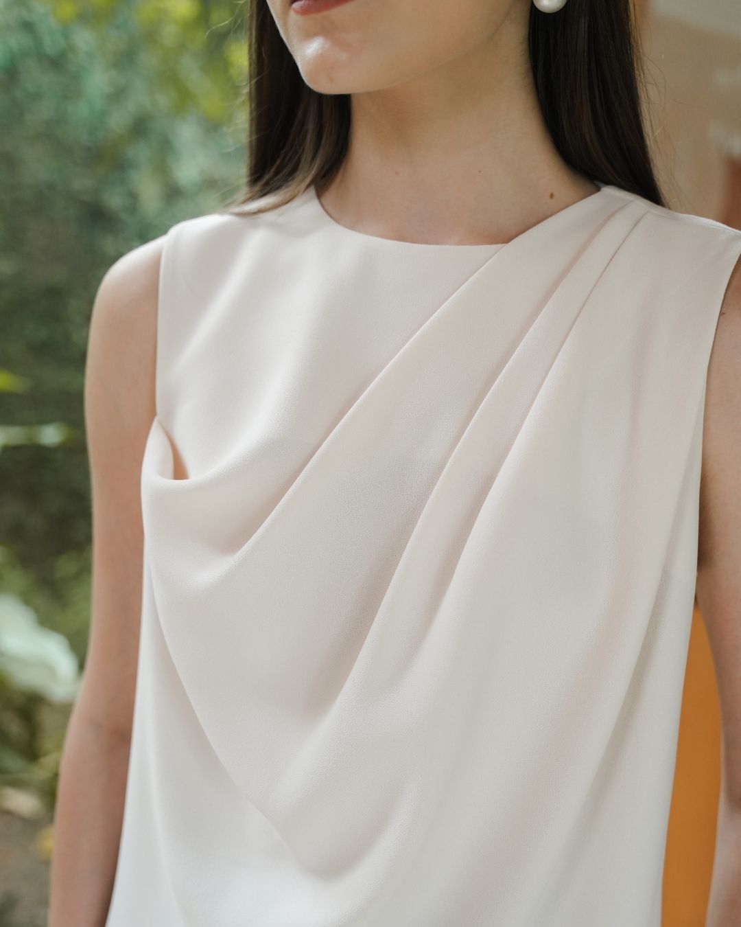 INVIO Bryssa Soft Drape Blouse | Atasan Wanita - Amber Collection