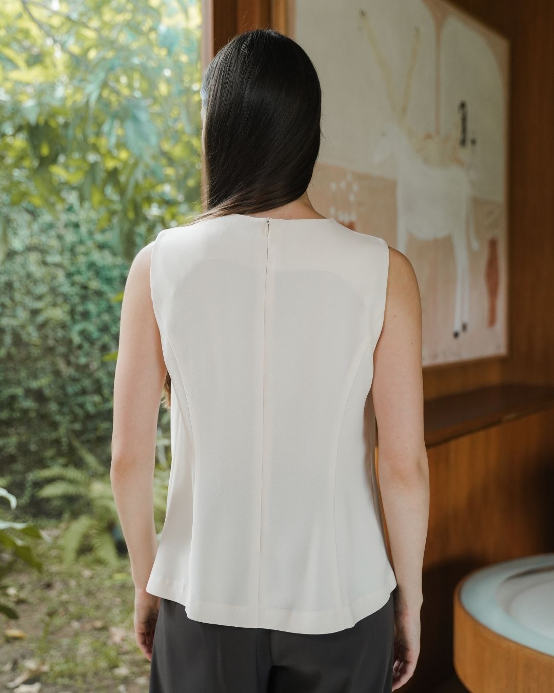 INVIO Bryssa Soft Drape Blouse | Atasan Wanita - Amber Collection