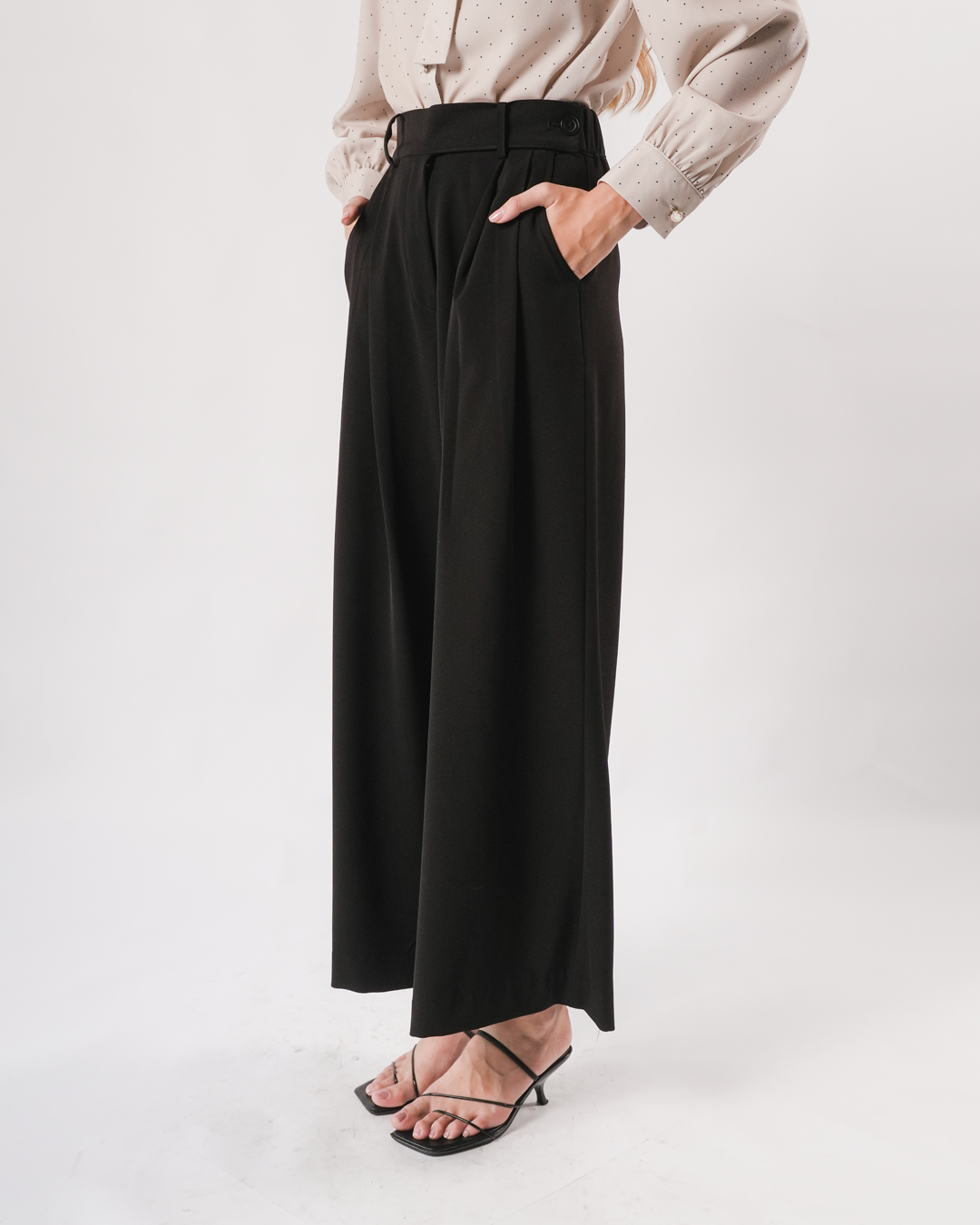 INVIO Yevka Button Wrap Waist Trousers | Celana Wanita - Marielle