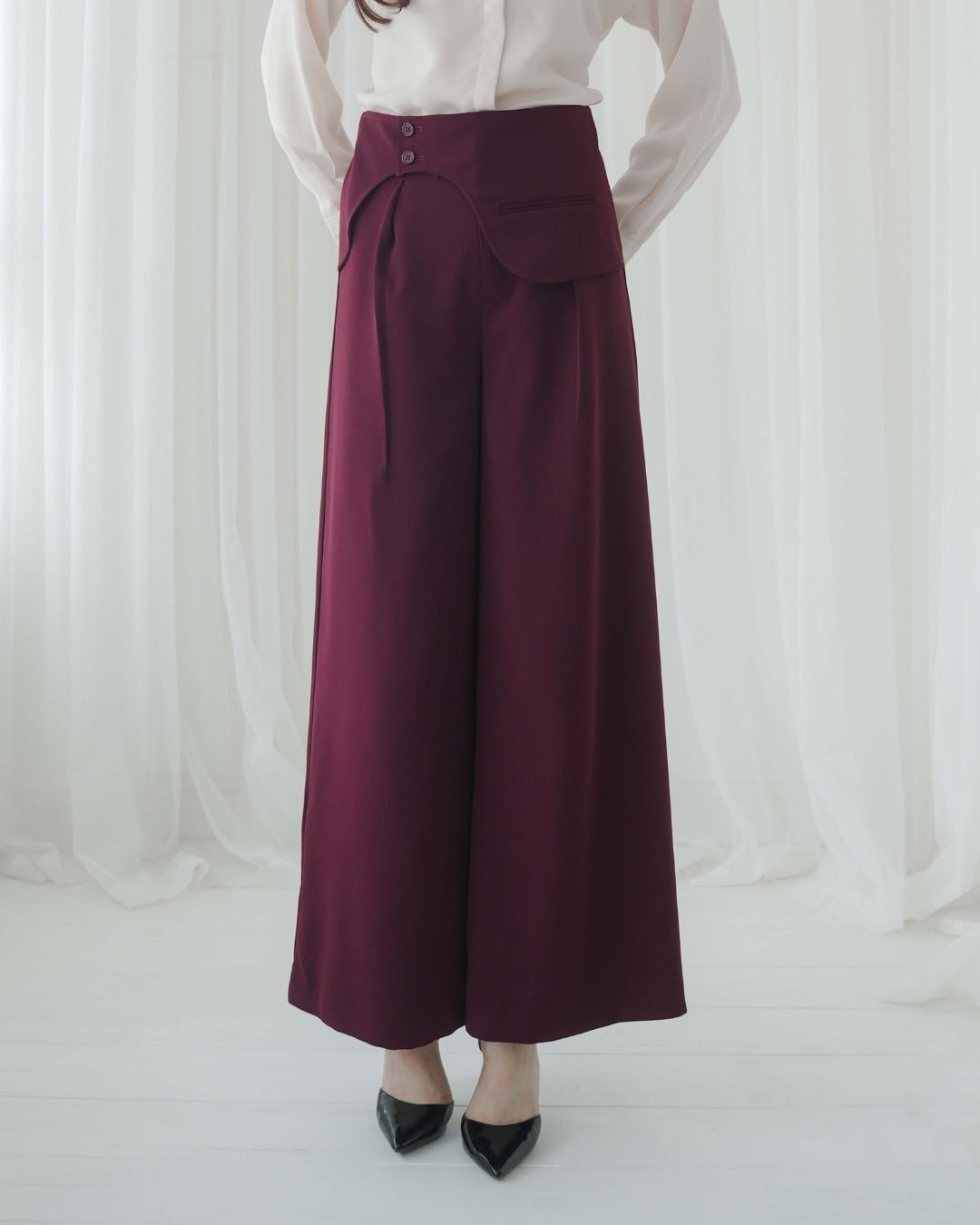 Constella Curve Flap Trousers