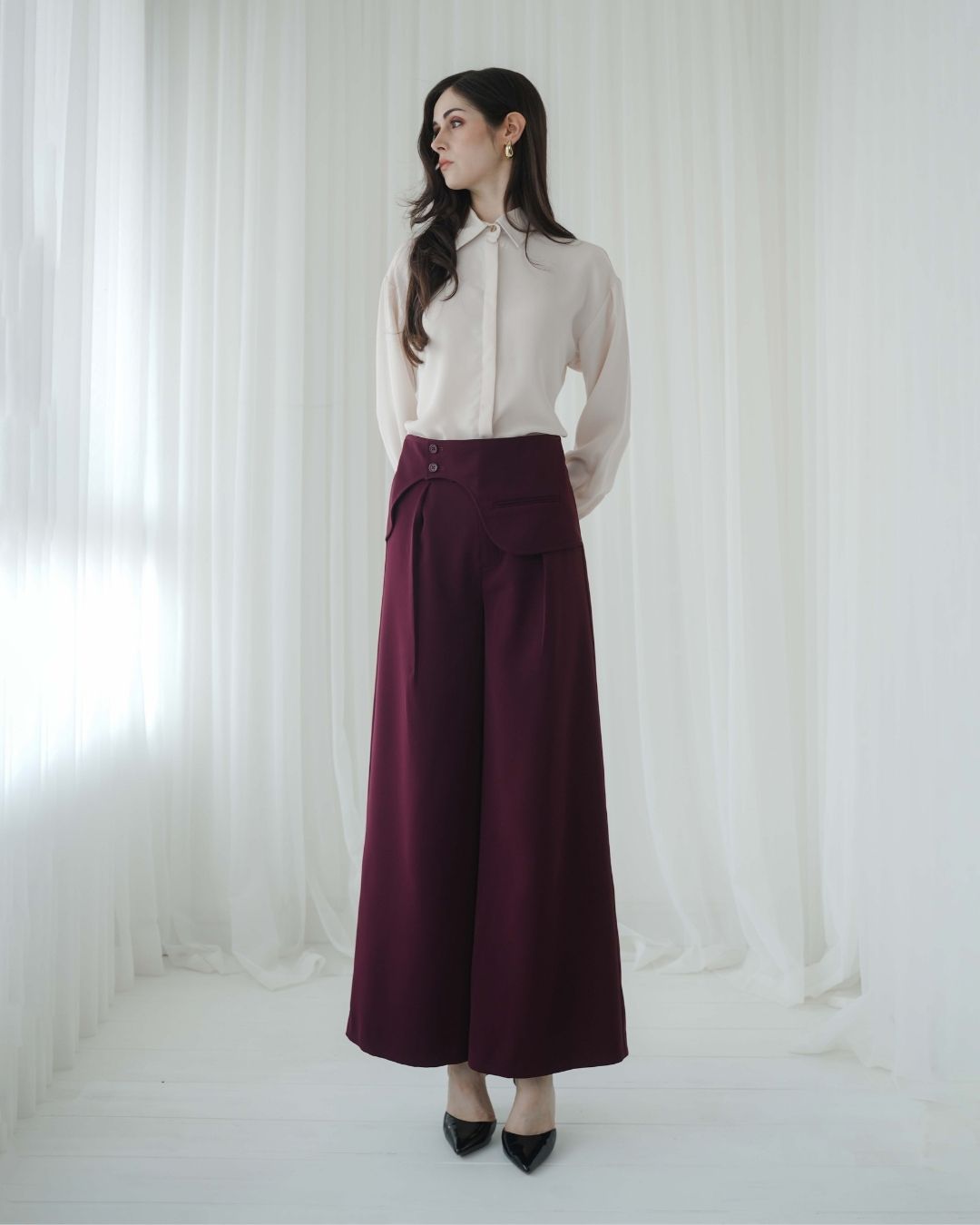 Constella Curve Flap Trousers
