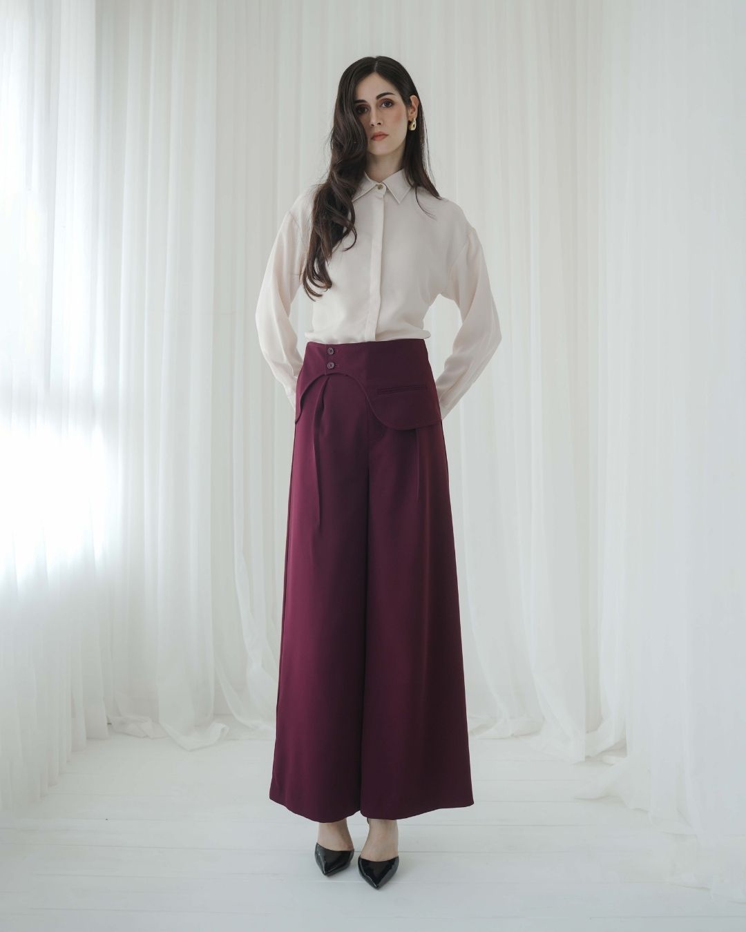 Constella Curve Flap Trousers