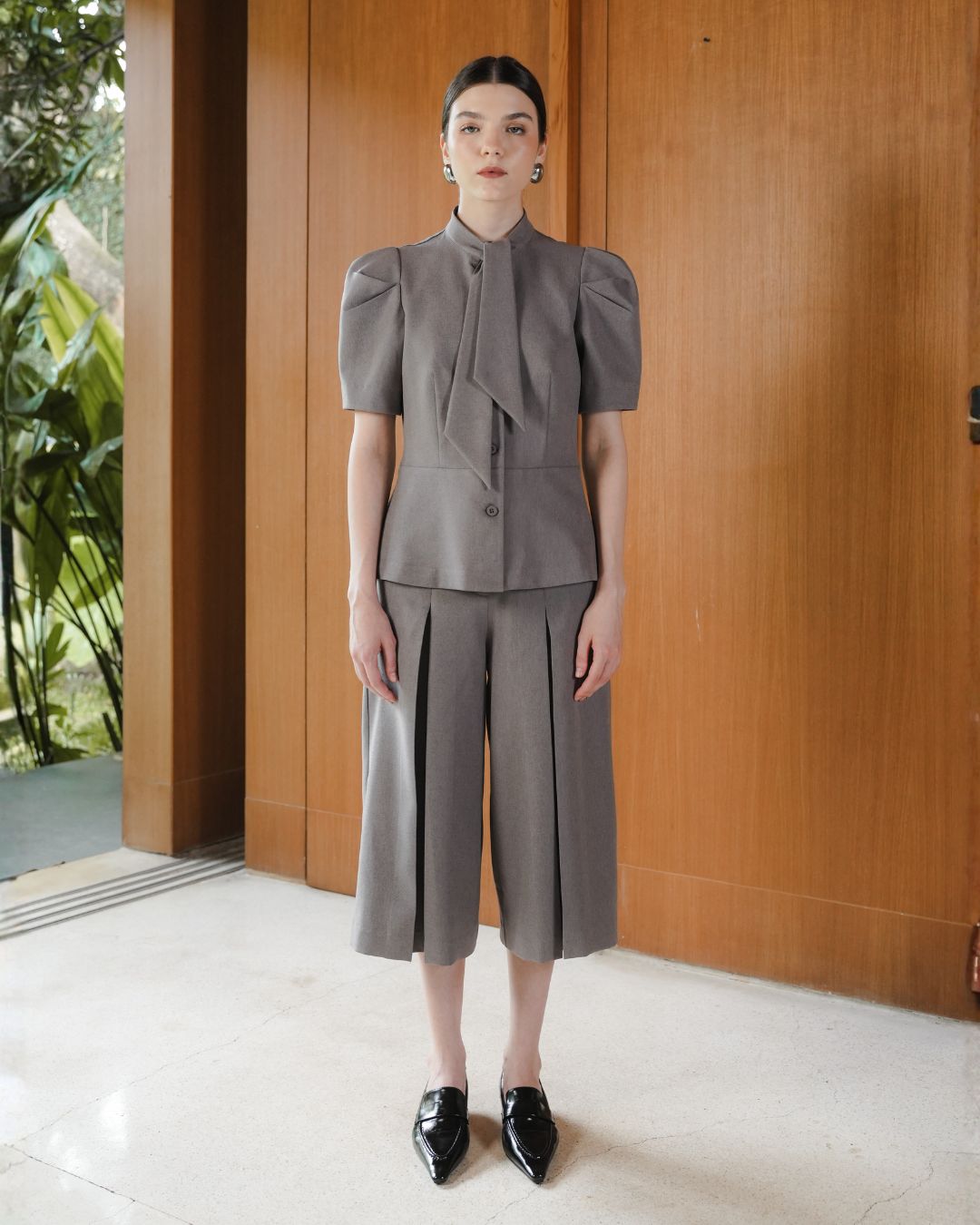 INVIO Bellora Neck Tie Blouse | Atasan Wanita - Amber Collection