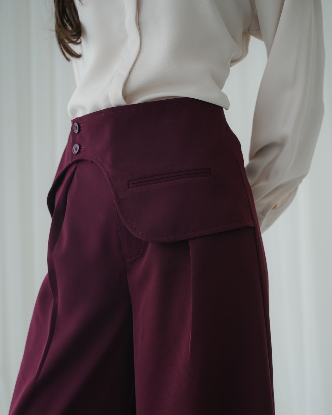 Constella Curve Flap Trousers