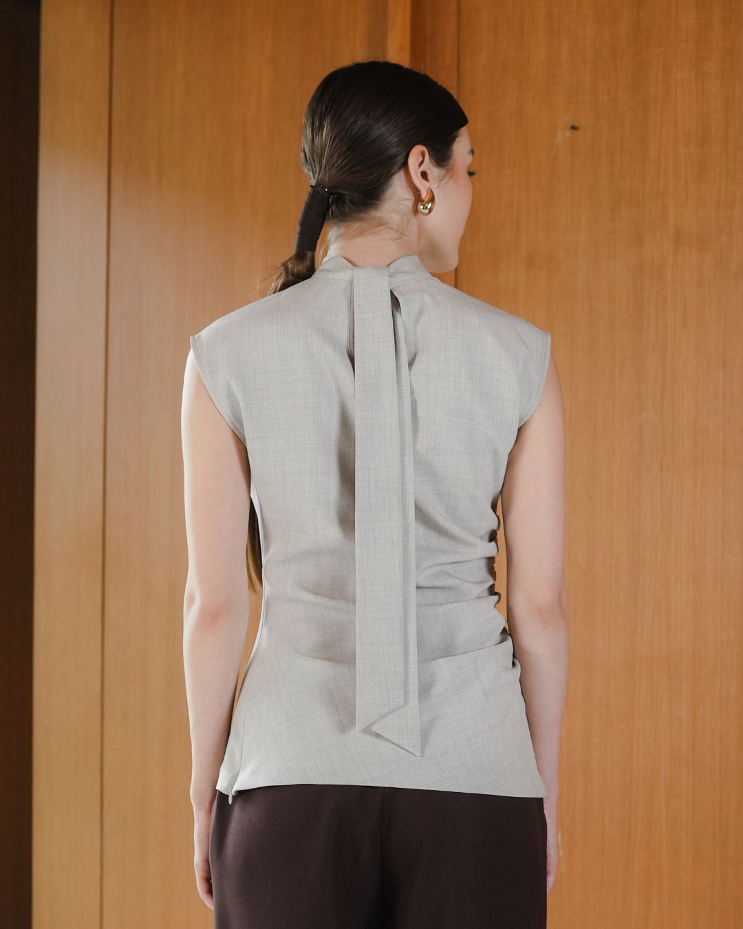 INVIO Blaire Side Ruched Blouse | Atasan Wanita - Amber Collection