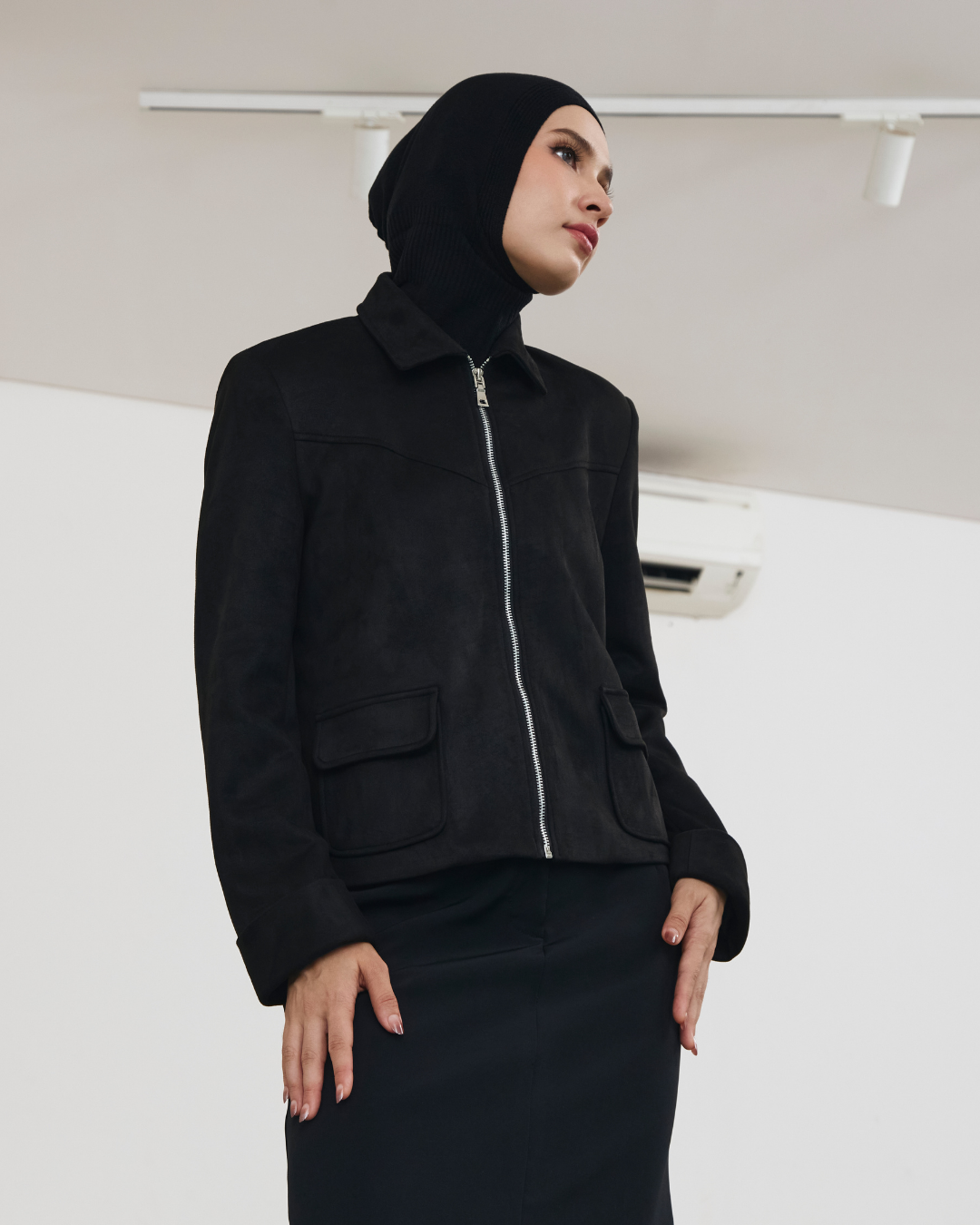 INVIO X Dwihanda Morrest Suede Zip Jacket | Jaket Wanita