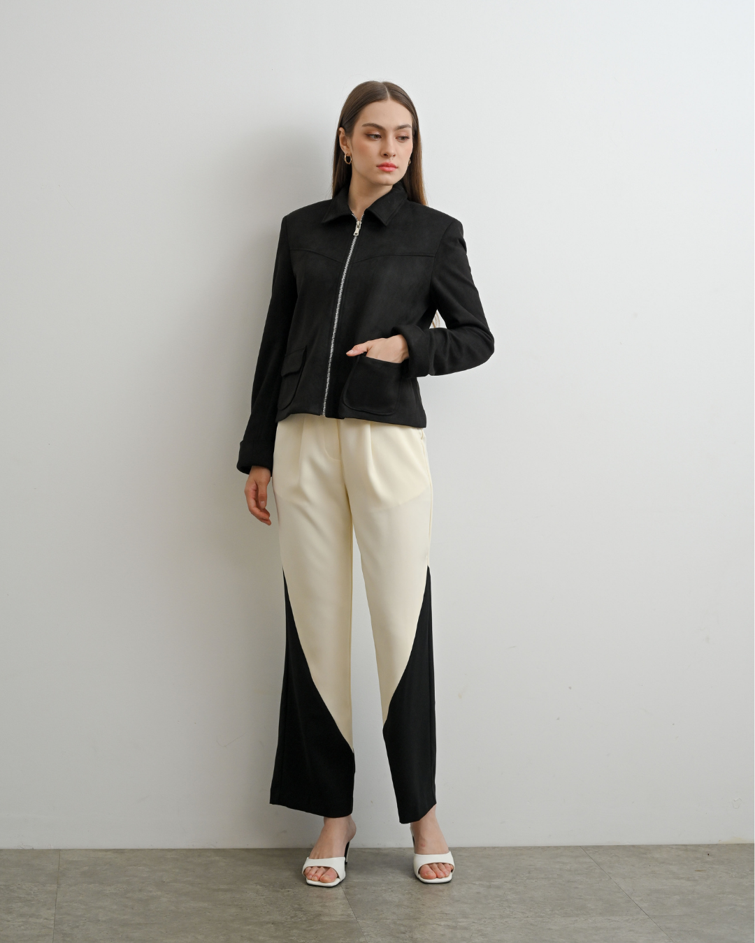 INVIO X Dwihanda Morrest Suede Zip Jacket | Jaket Wanita