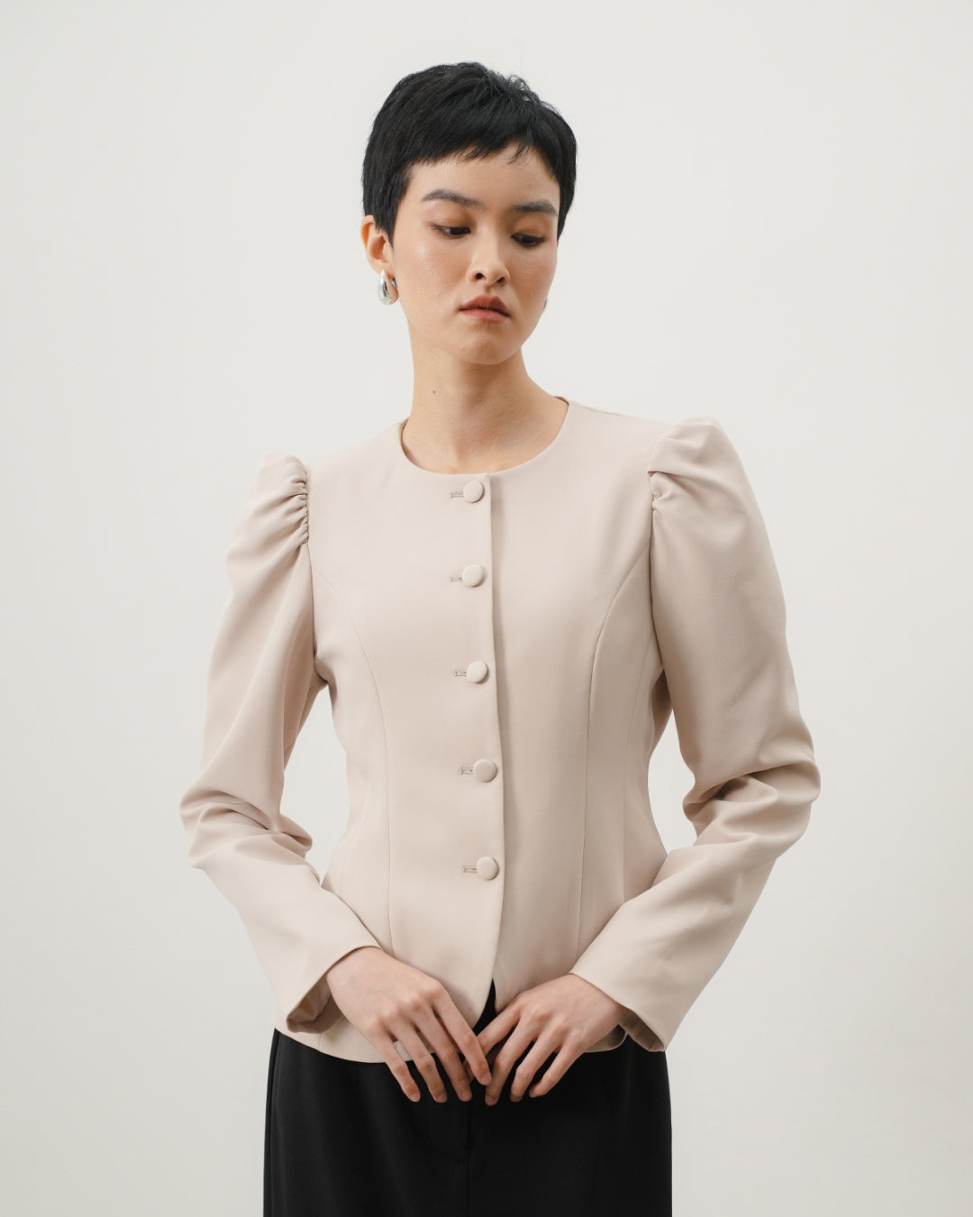 INVIO Yelena Blazer Blush Pink | Jas Wanita - Aurist