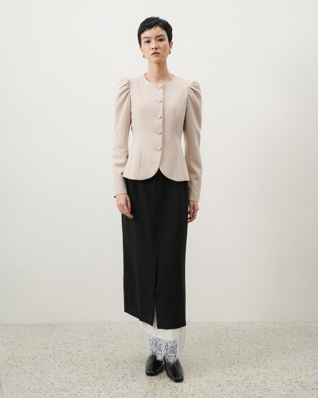 INVIO Yelena Blazer Blush Pink | Jas Wanita - Aurist