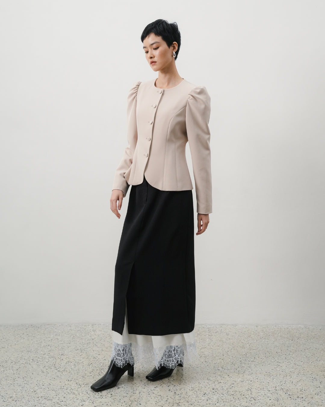 INVIO Yelena Blazer Blush Pink | Jas Wanita - Aurist
