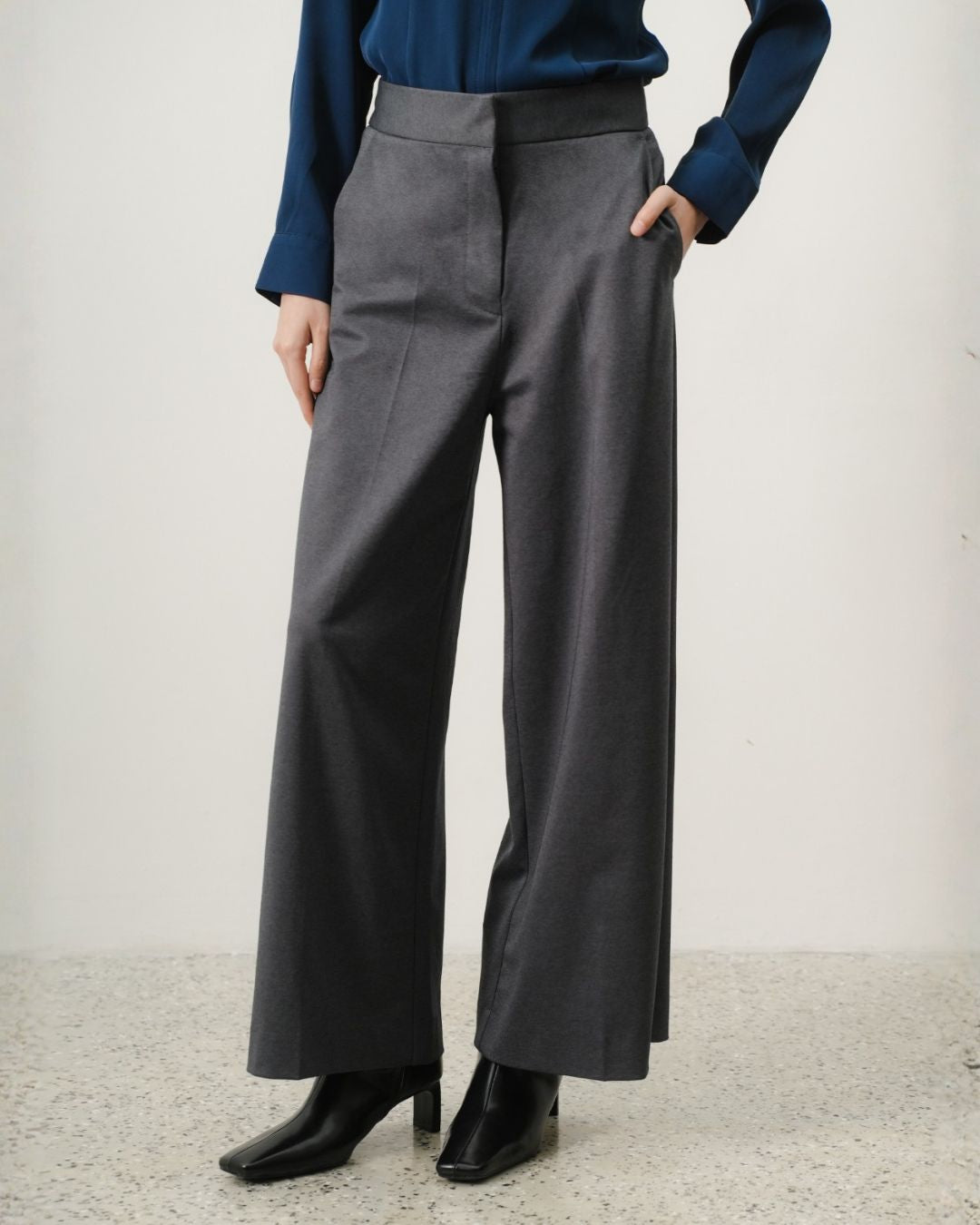 INVIO Vince Stretch-Tailored Loose Trousers | Celana Wanita – invio-id