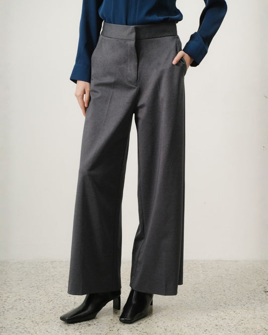 INVIO Vince Stretch-Tailored Loose Trousers | Celana Wanita