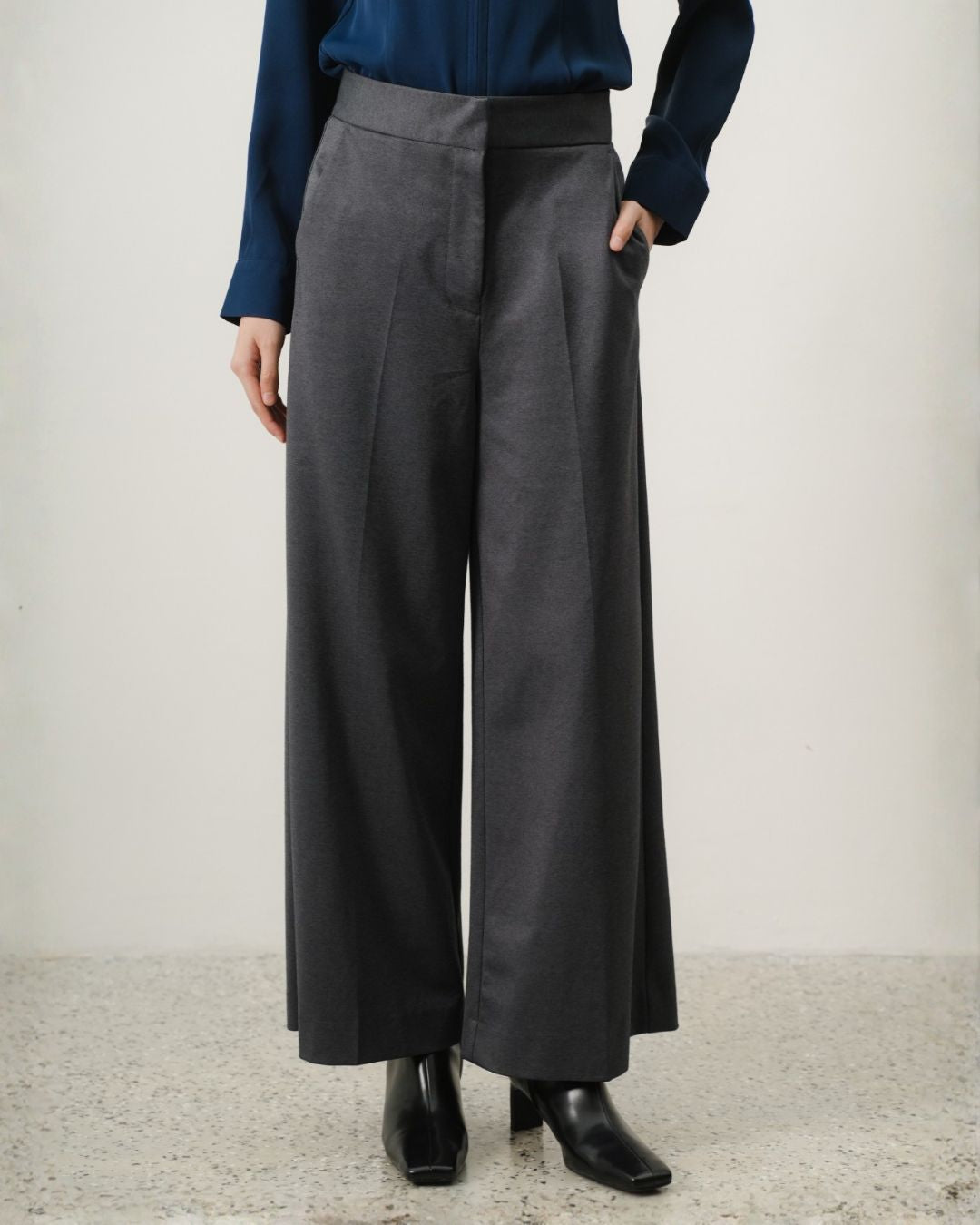 INVIO Vince Stretch-Tailored Loose Trousers | Celana Wanita