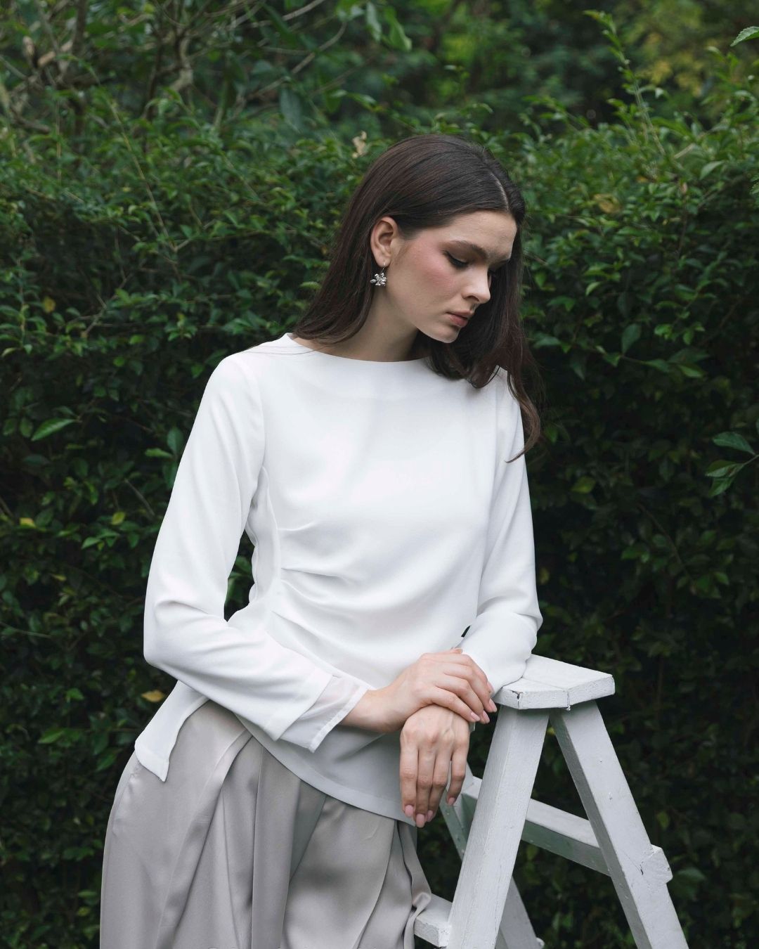 INVIO Tianne Pleat Flow Blouse | Atasan Wanita Luminescence