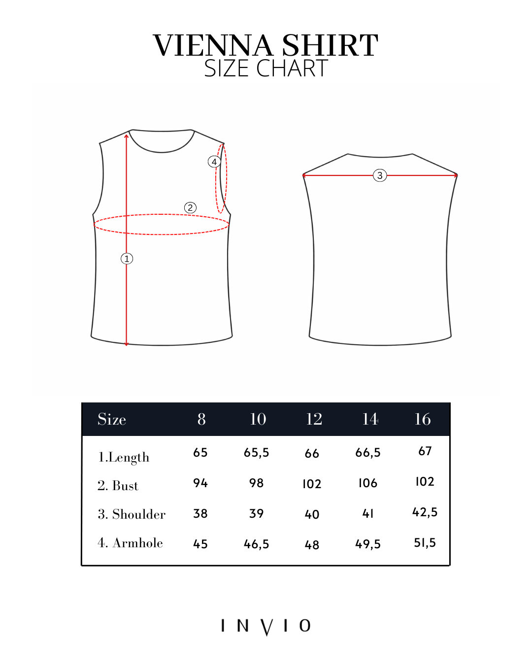 INVIO Vienna Sleeveless Stripe Shirt | Atasan Wanita - Resonance