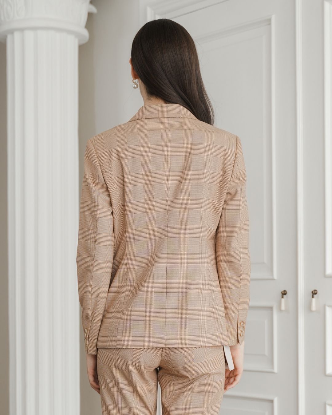 Cliona Tweed Contrast Lapel Blazer