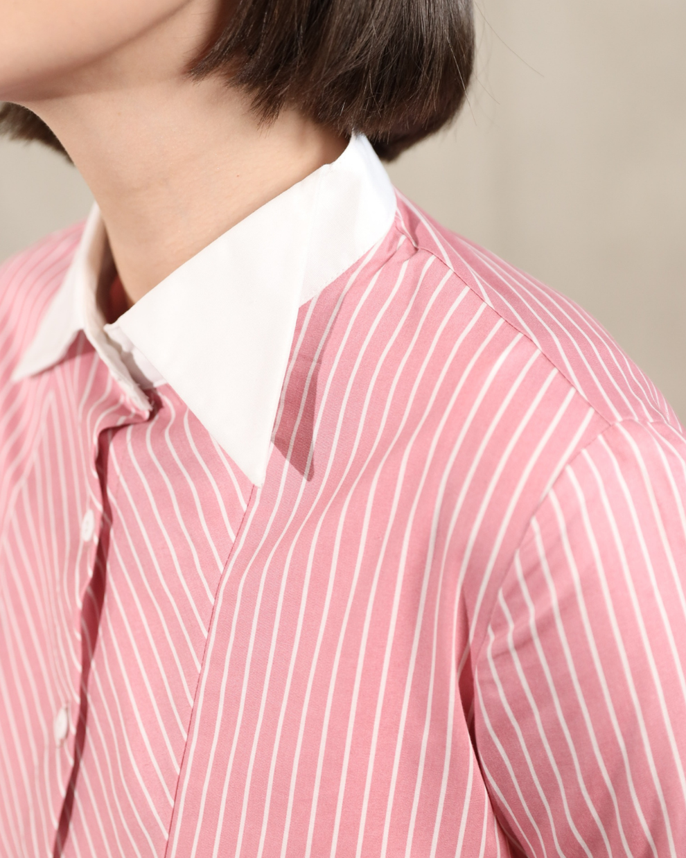 Jovany Multiway Stripe Shirt | Kemeja Wanita - Classy Missy