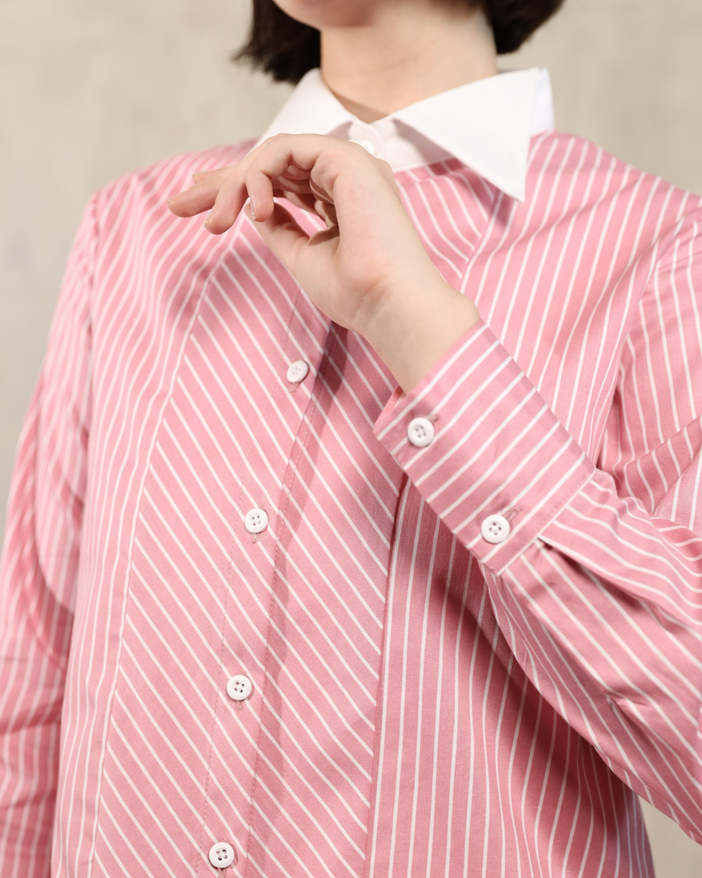 Jovany Multiway Stripe Shirt | Kemeja Wanita - Classy Missy