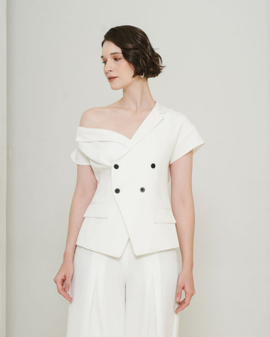 INVIO Aralyn Off Shoulder Blazer | Jas Wanita - Leanne Collection