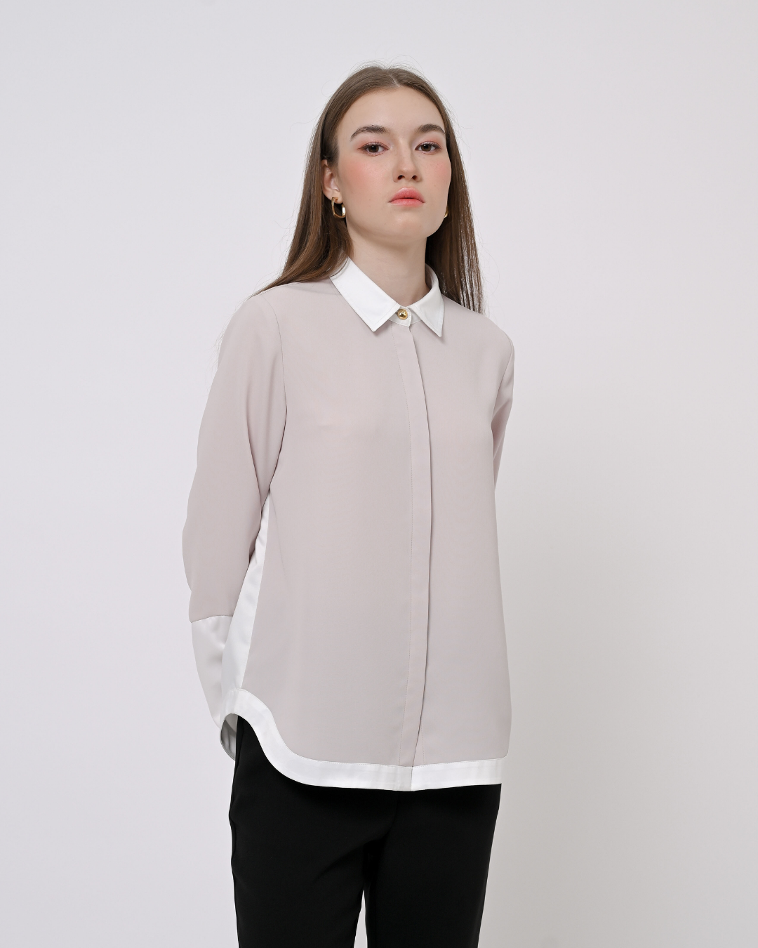 Hayden Two Color Blouse | Atasan Wanita - Everlasting