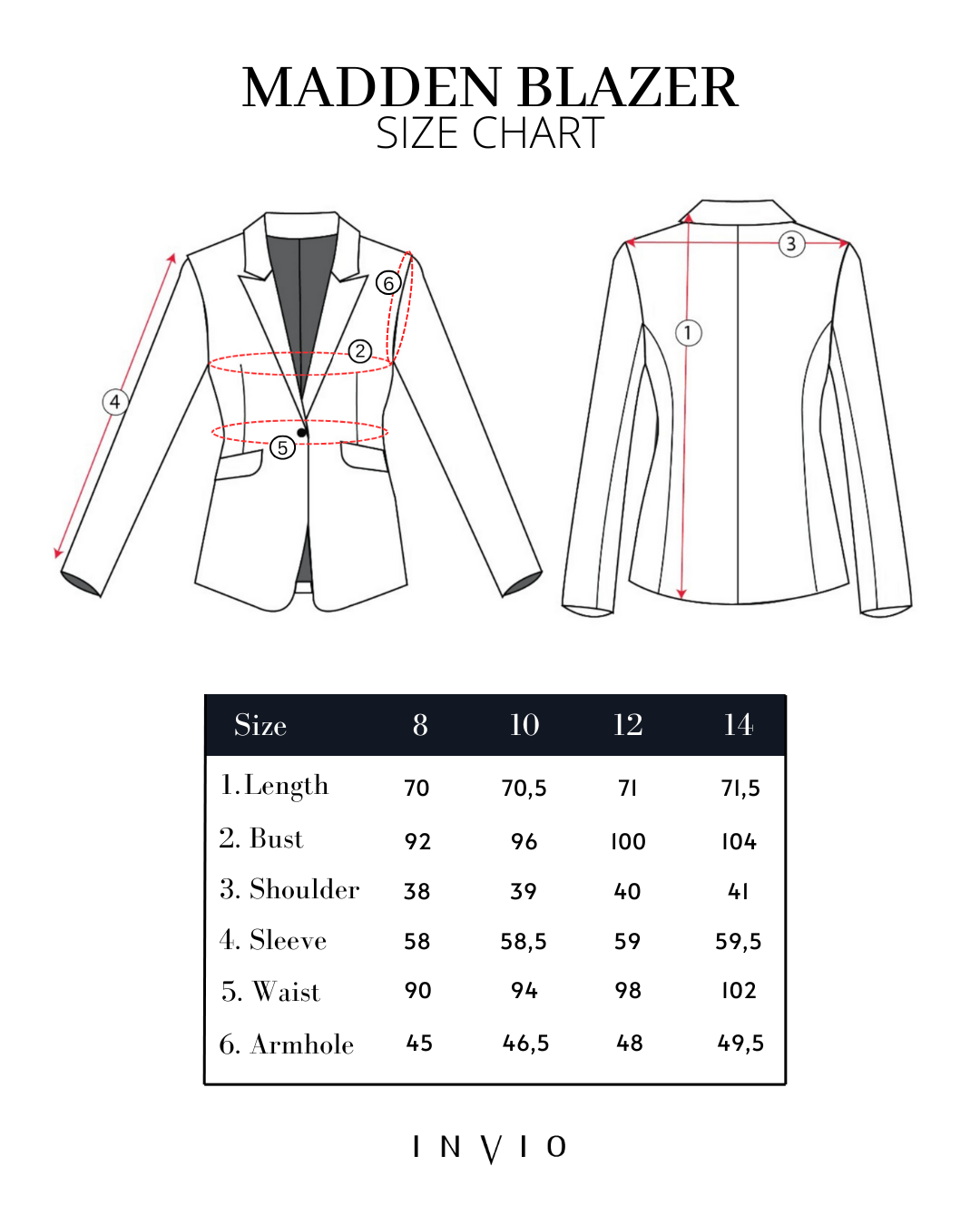 INVIO Madden Prism Blazer | Jas Wanita - Arch & Edge