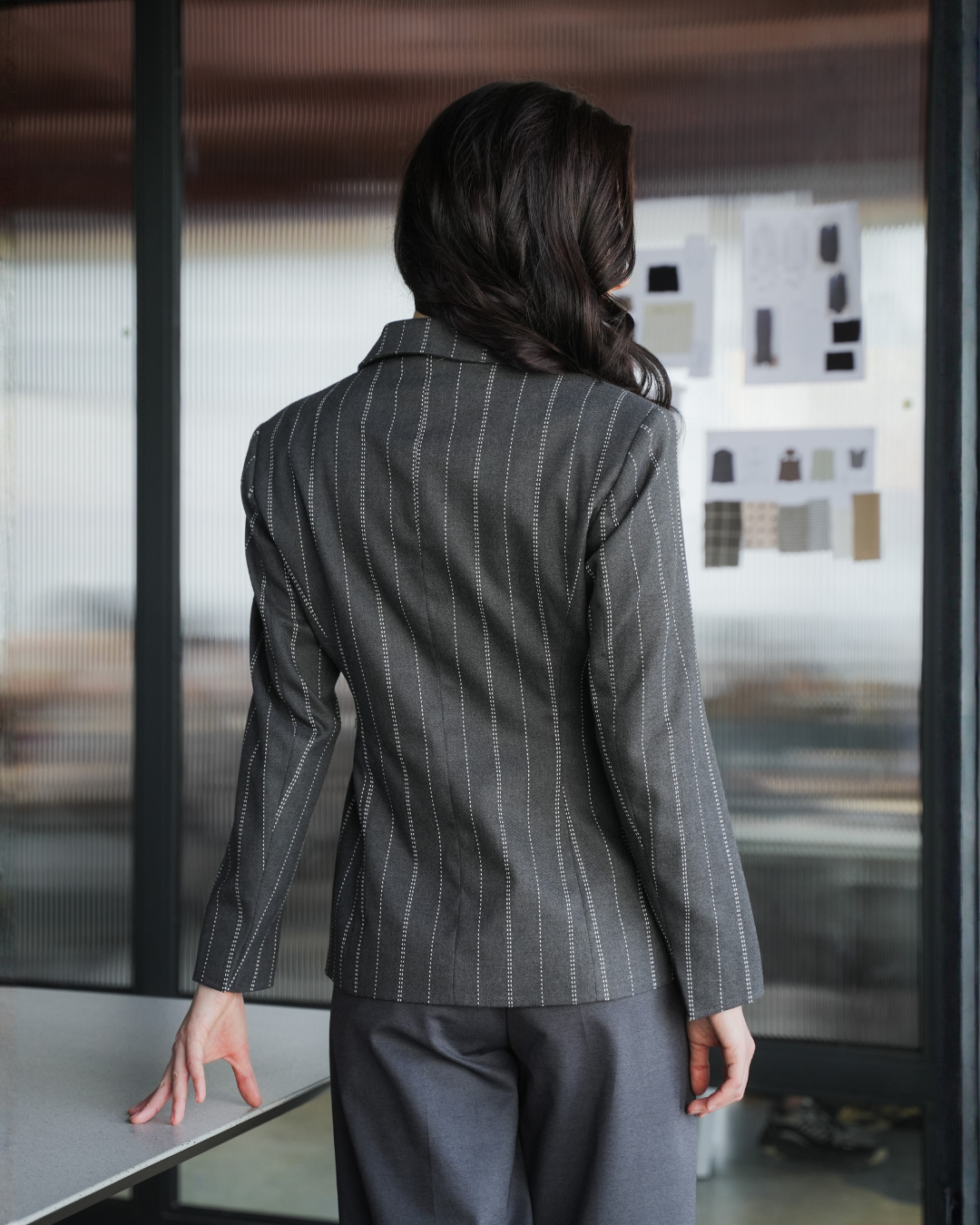 INVIO Charlton Multiway Stripe Blazer | Jas Wanita - Runway