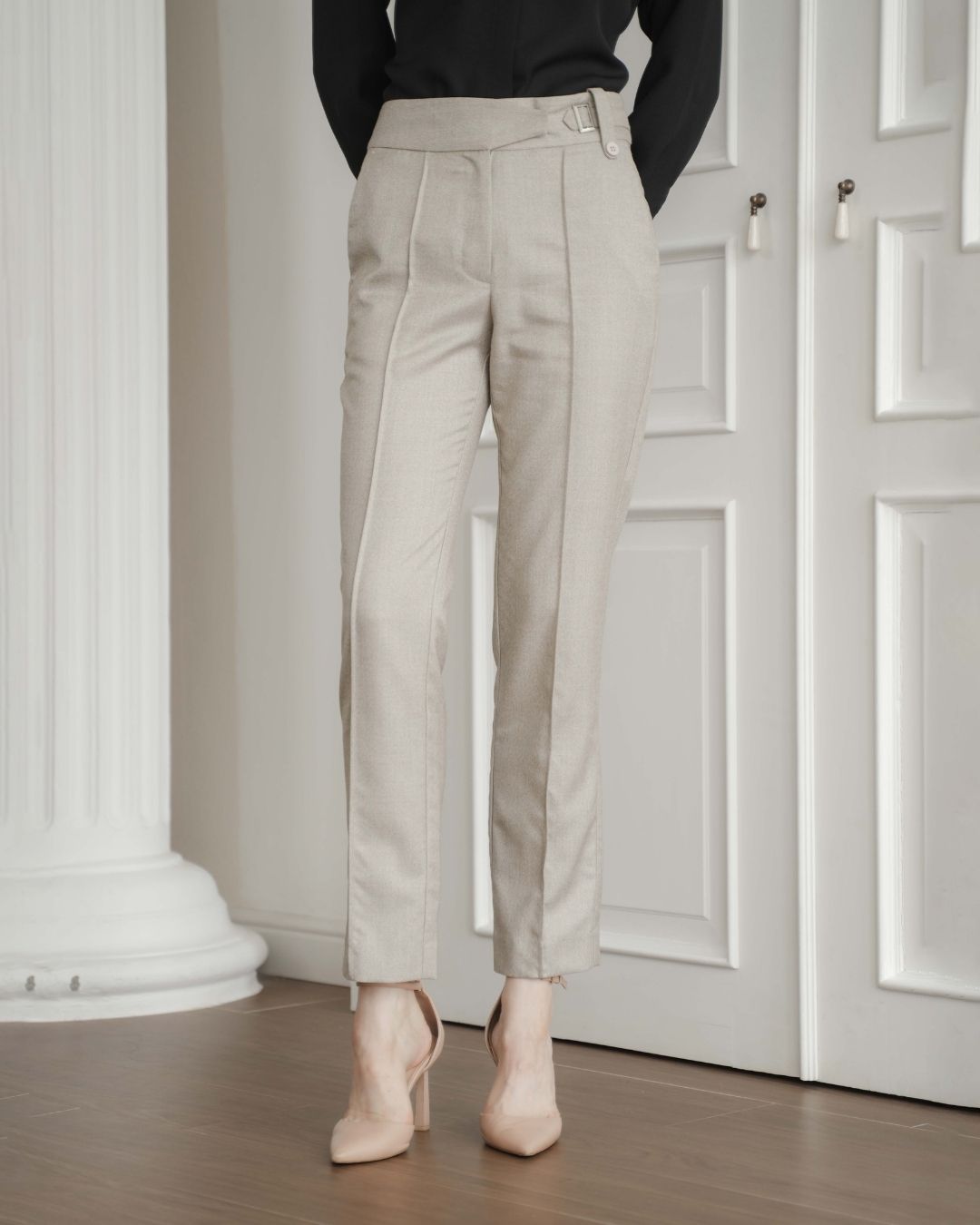 Caryn Buckle Waist Trousers