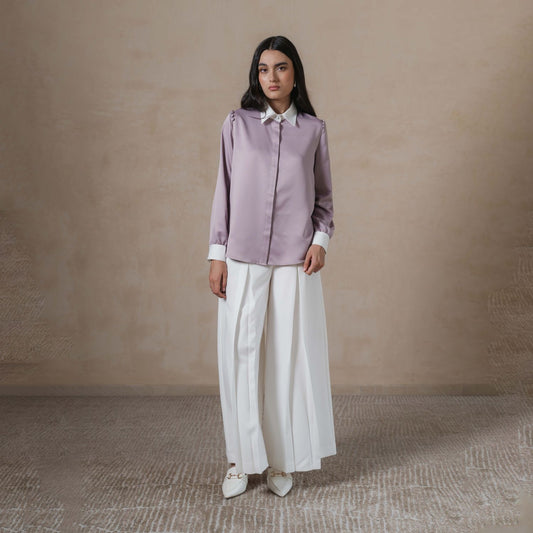 INVIO Dareen Shoulder Button Shirt | Kemeja Wanita - Marea Collection