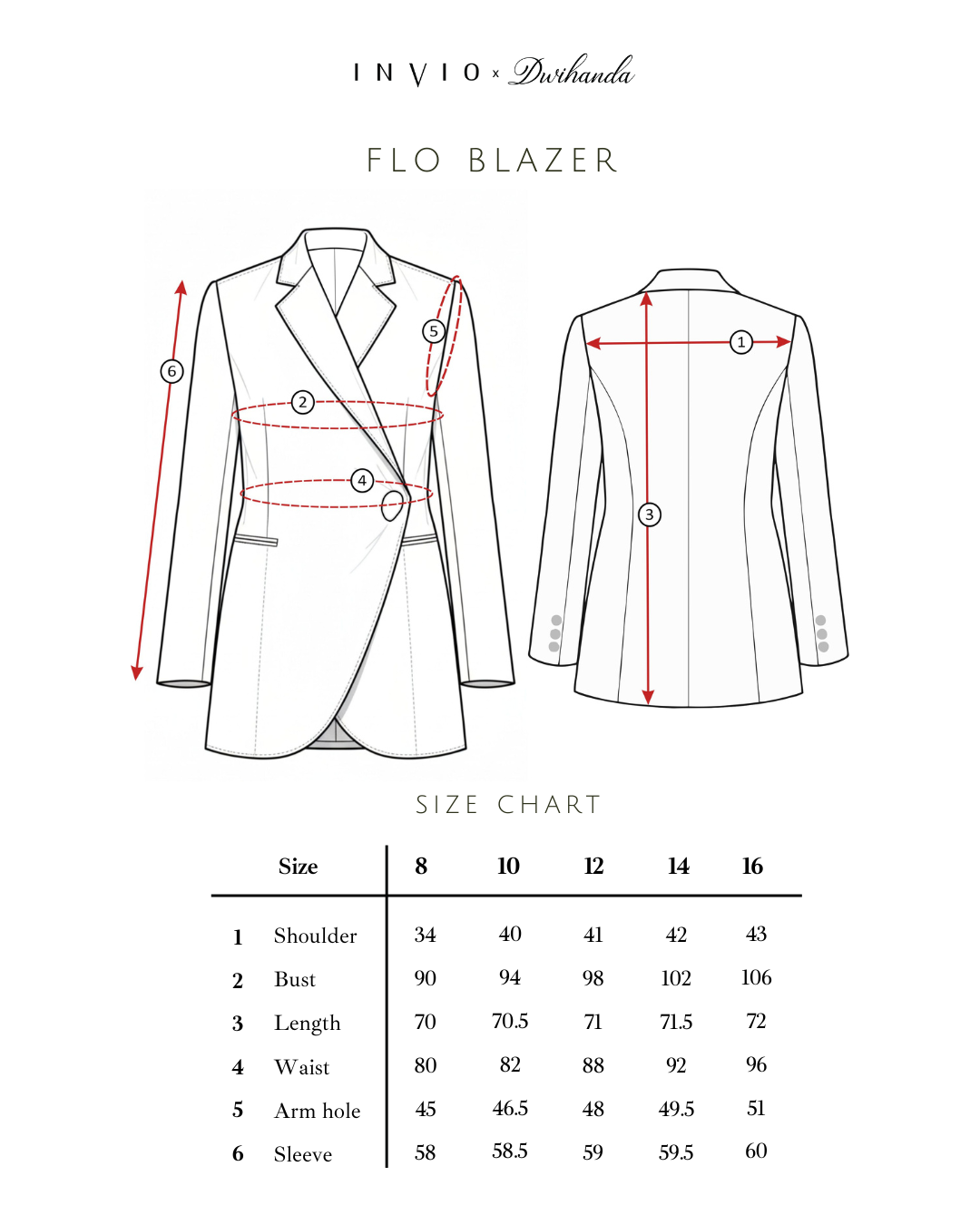 INVIO X Dwihanda Flo Wrapped Button Blazer | Jas Wanita