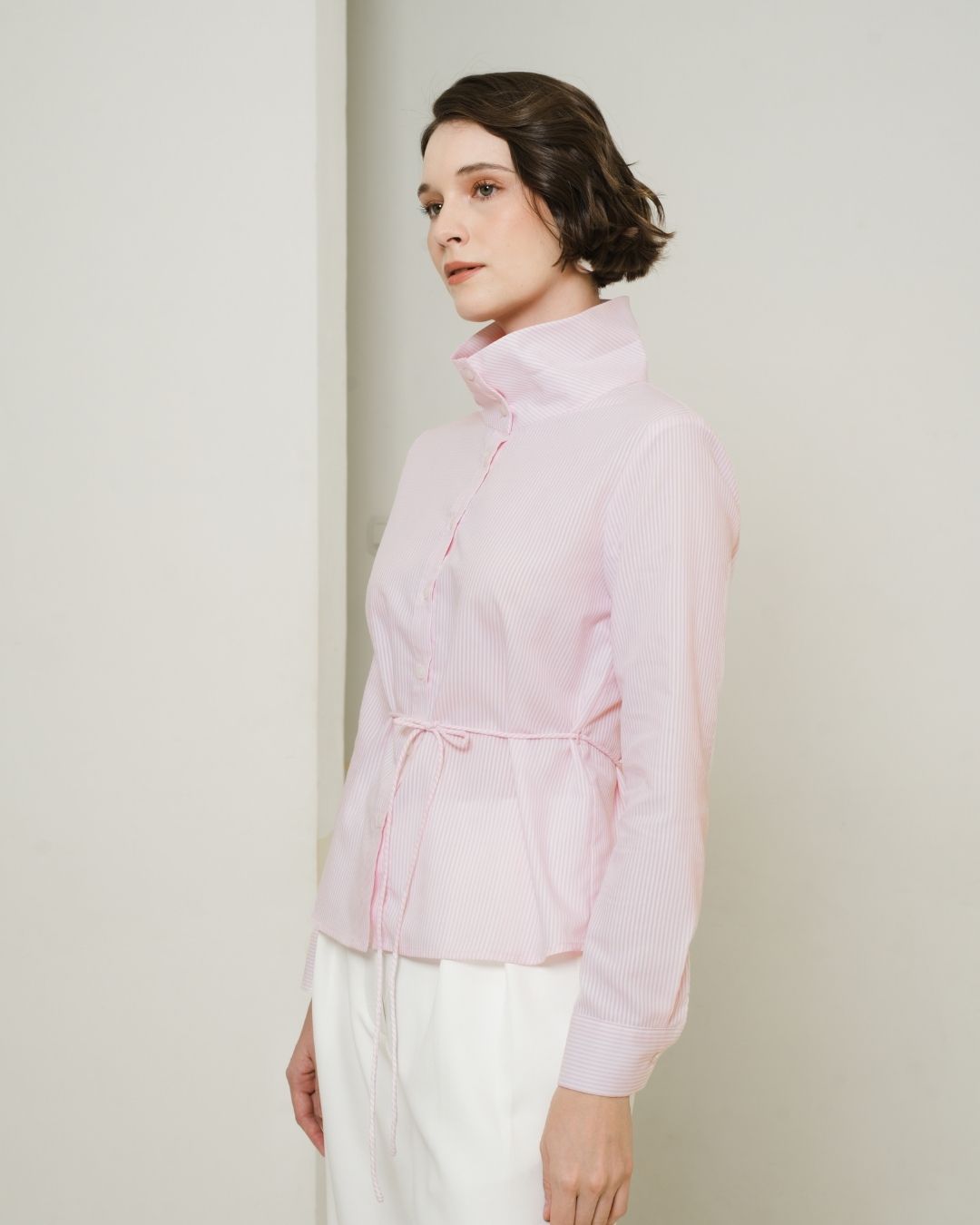 INVIO Adley Convertible Collar Shirt | Kemeja Wanita -  Leanne Collection