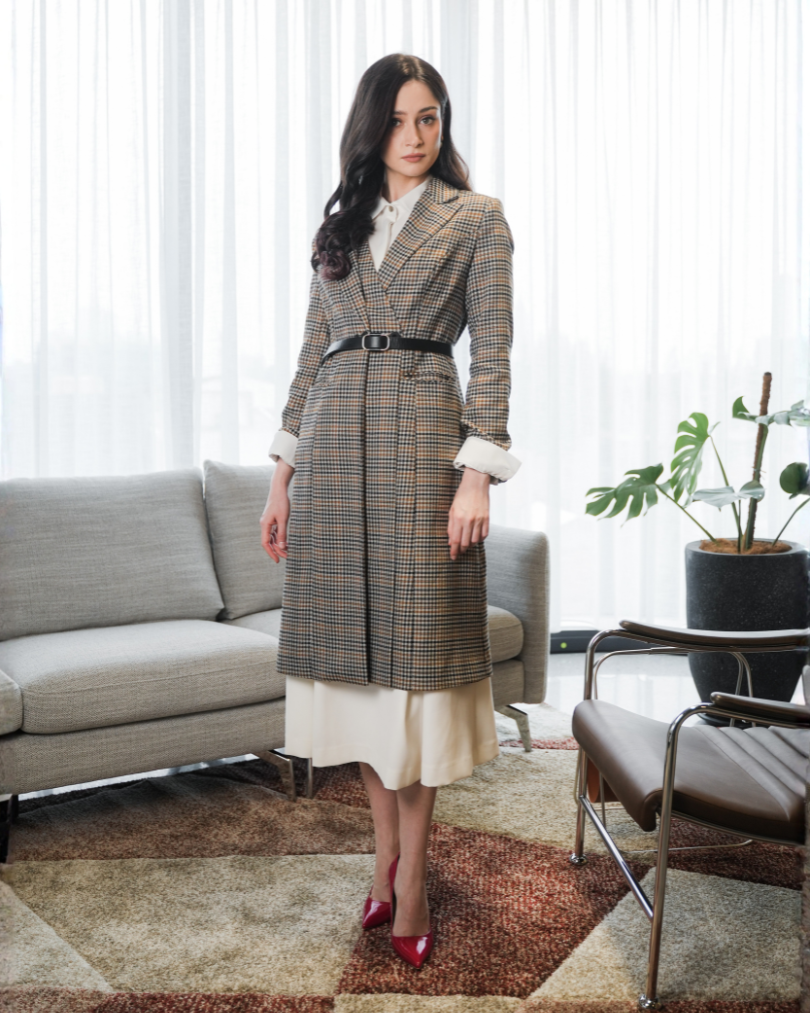 INVIO Miranda Layered Effect Long Blazer | Jas Wanita - Runway