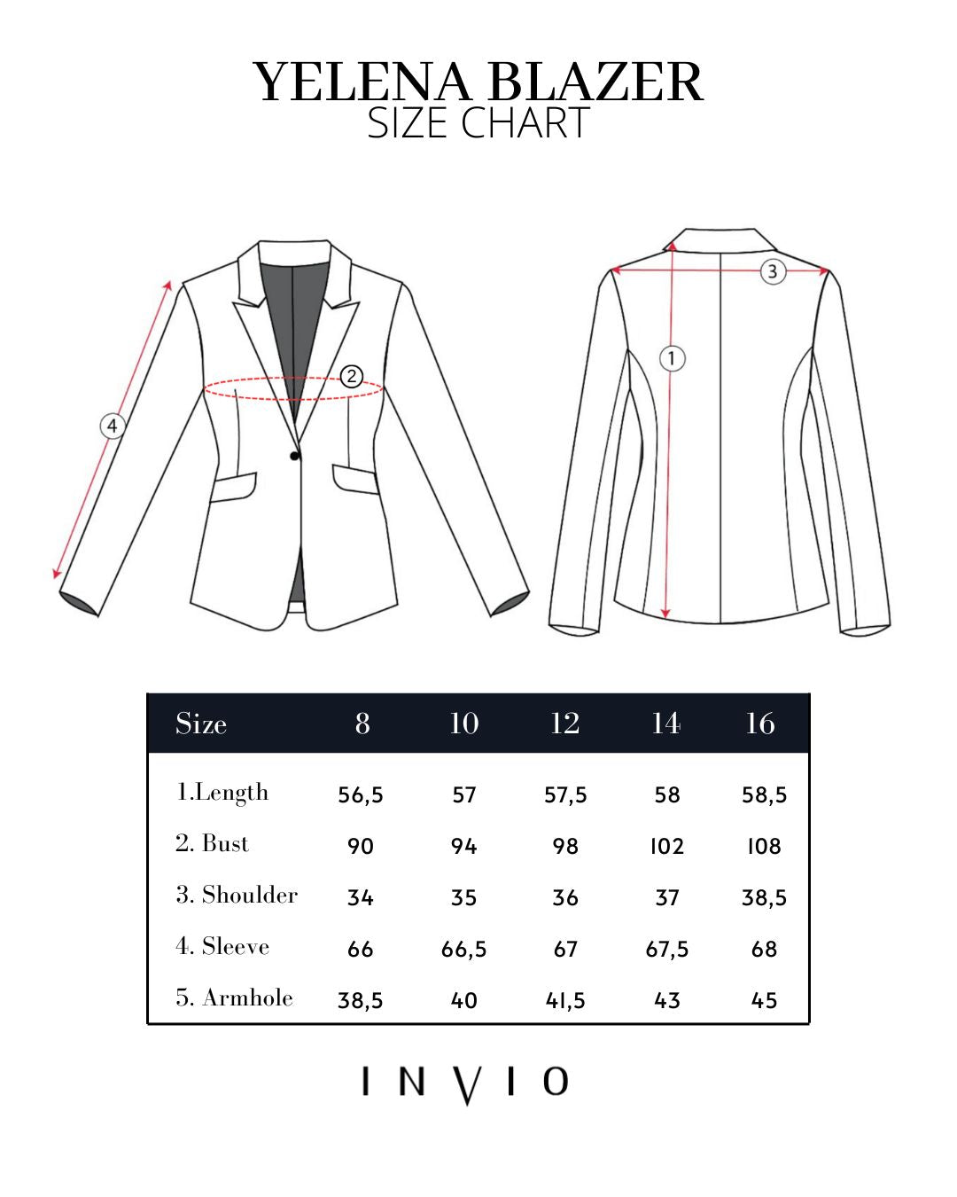INVIO Yelena Blazer Blush Pink | Jas Wanita - Aurist