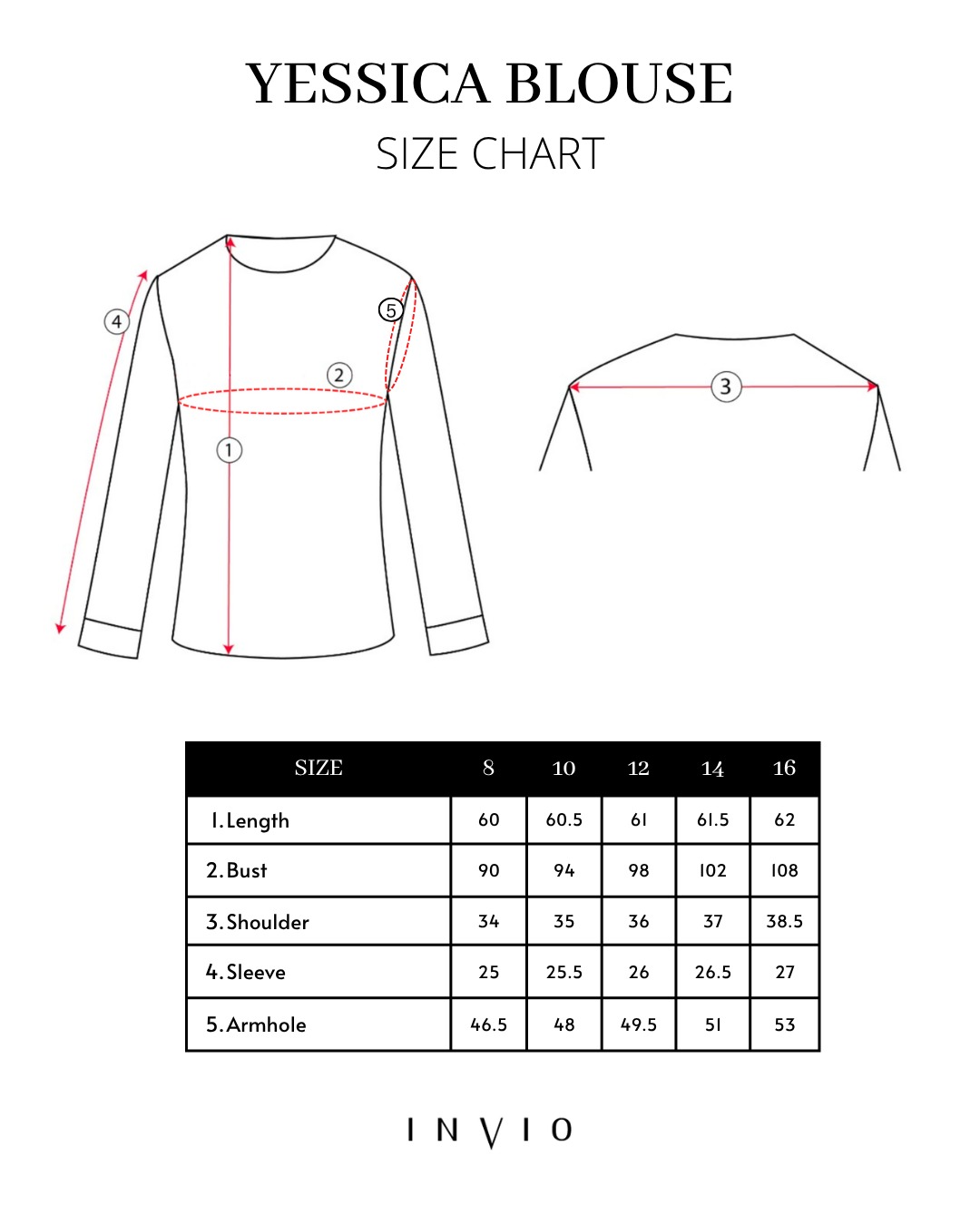 INVIO Yessica Keyhole Puff Sleeve Blouse | Atasan Wanita - Marielle