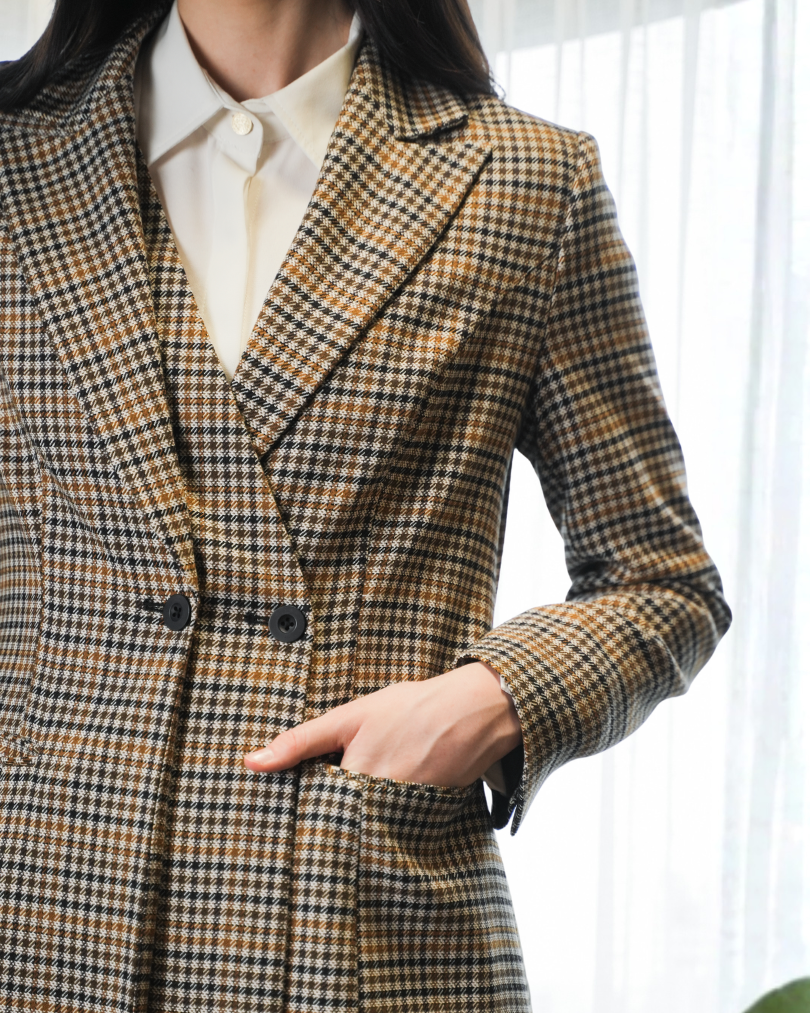 INVIO Miranda Layered Effect Long Blazer | Jas Wanita - Runway