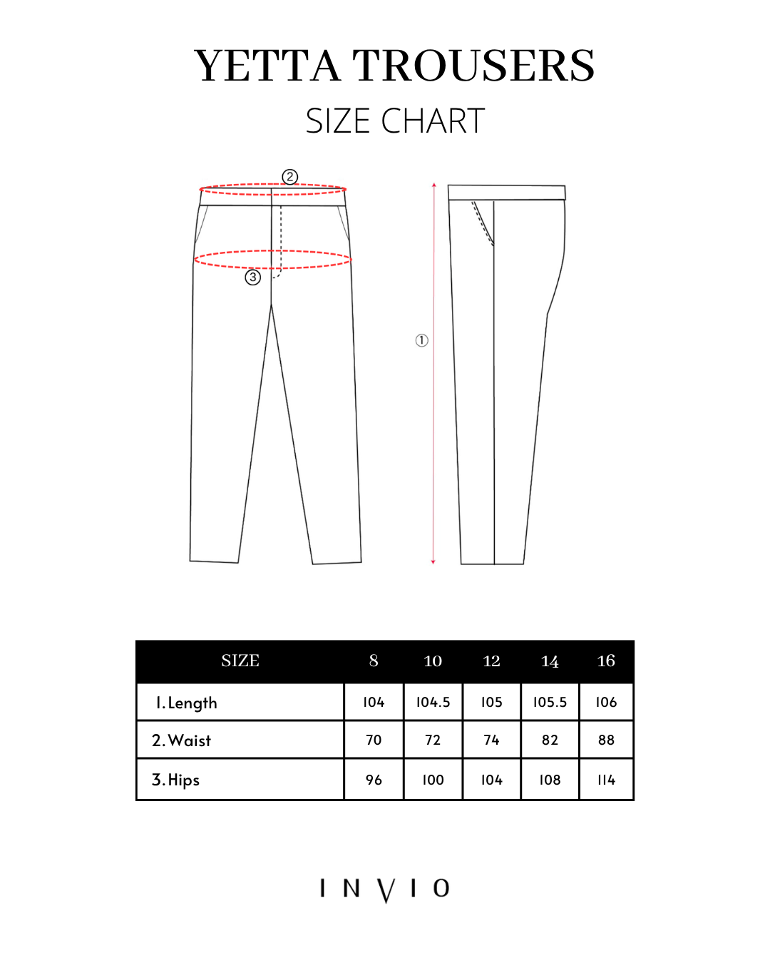 INVIO Yetta Front Slit Flow Trousers Black | Celana Wanita - Marielle