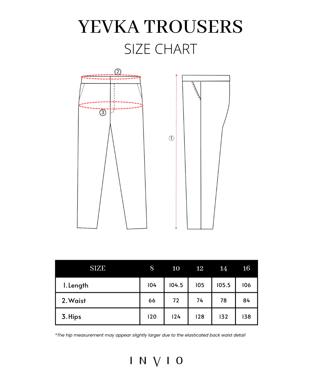 INVIO Yevka Button Wrap Waist Trousers | Celana Wanita - Marielle